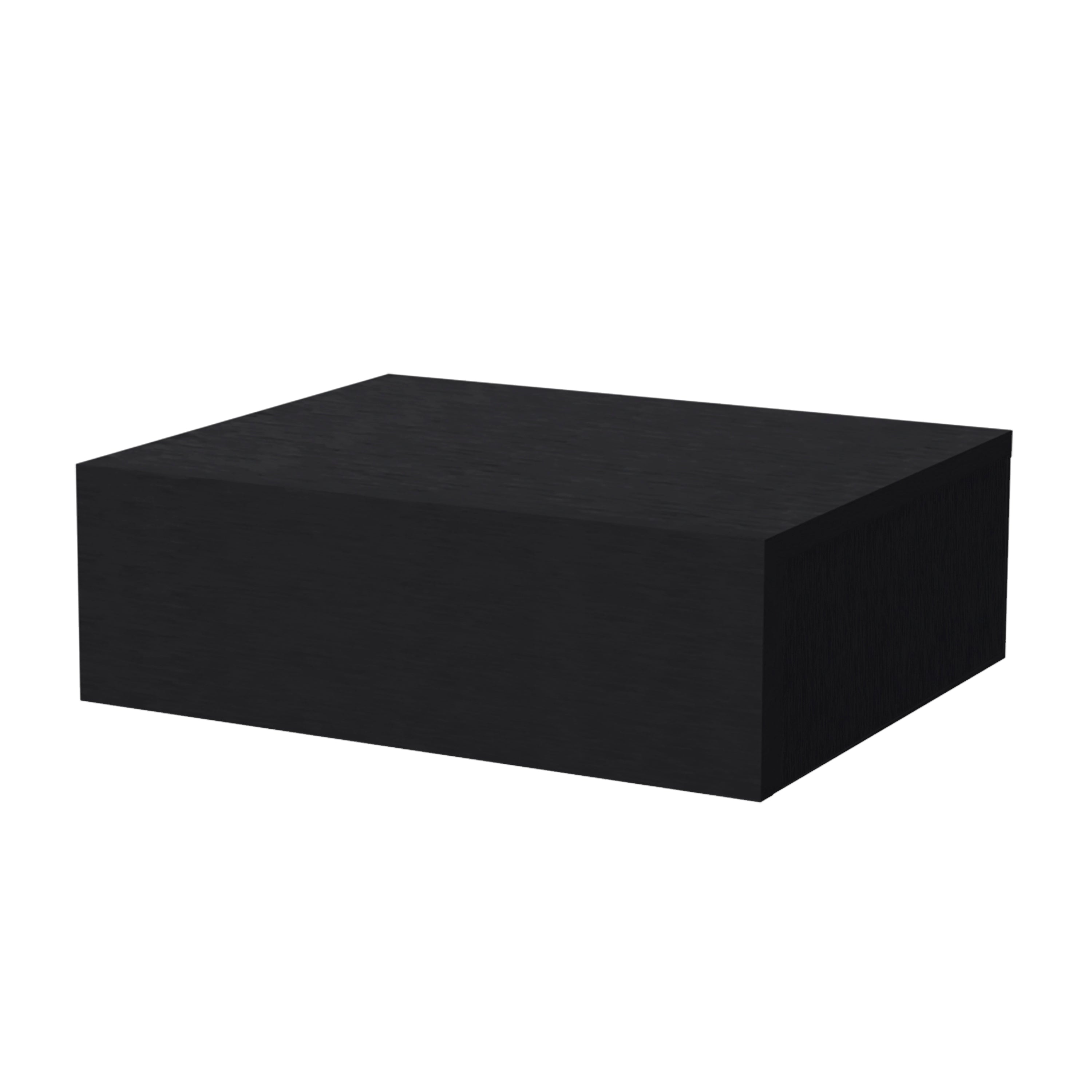 Black Wall-Mounted Floating Nightstand