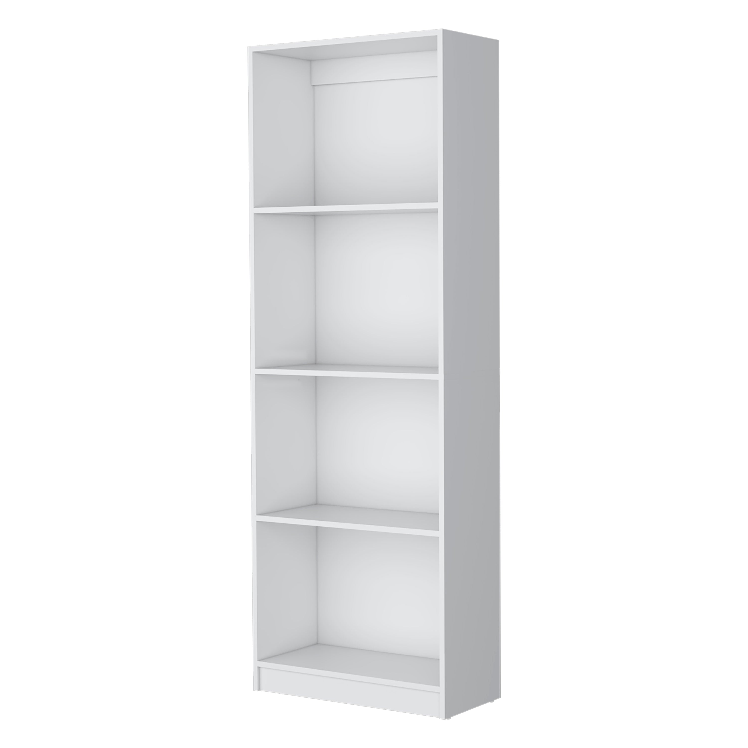 White Tier Storage Shelves Bookcase