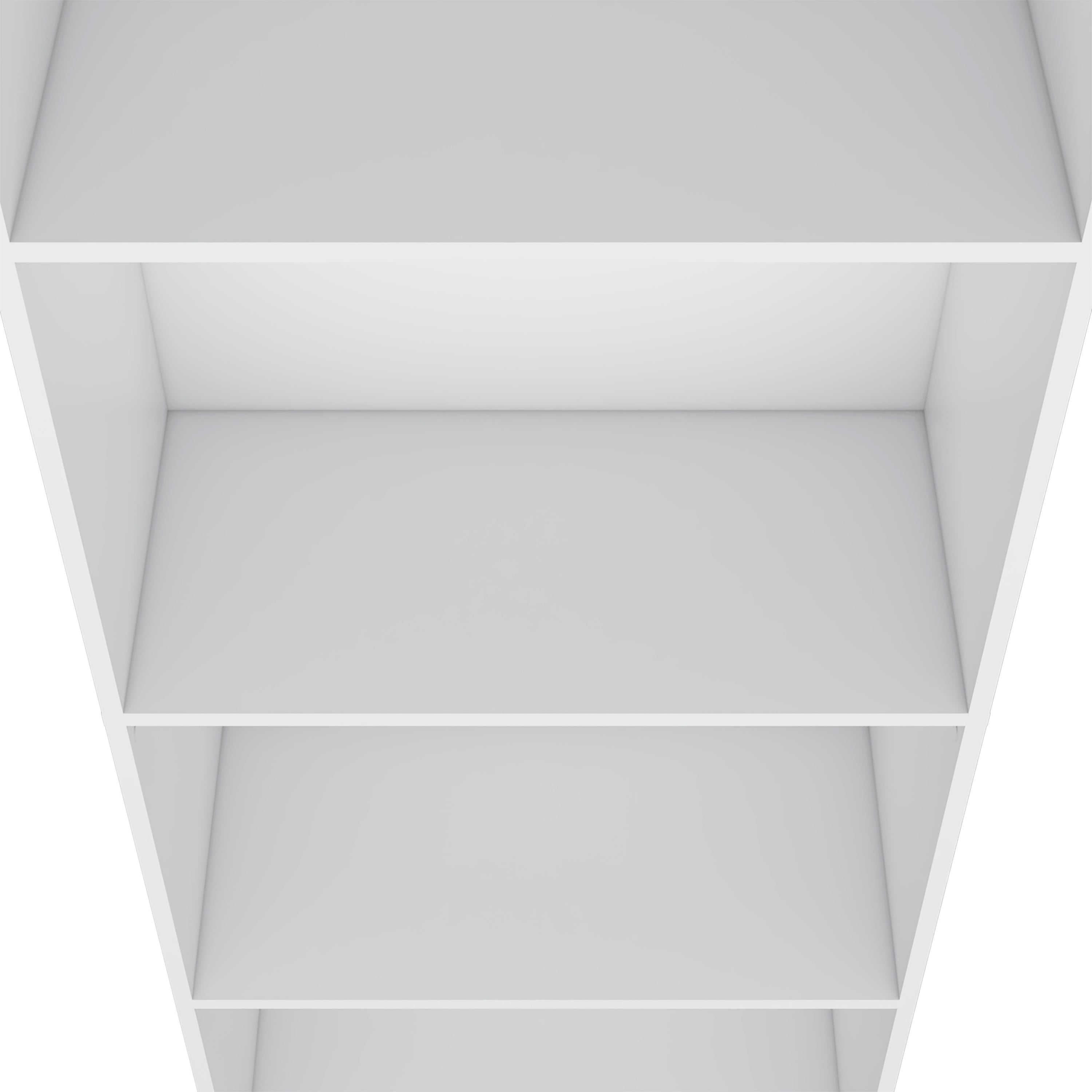 White Tier Storage Shelves Bookcase