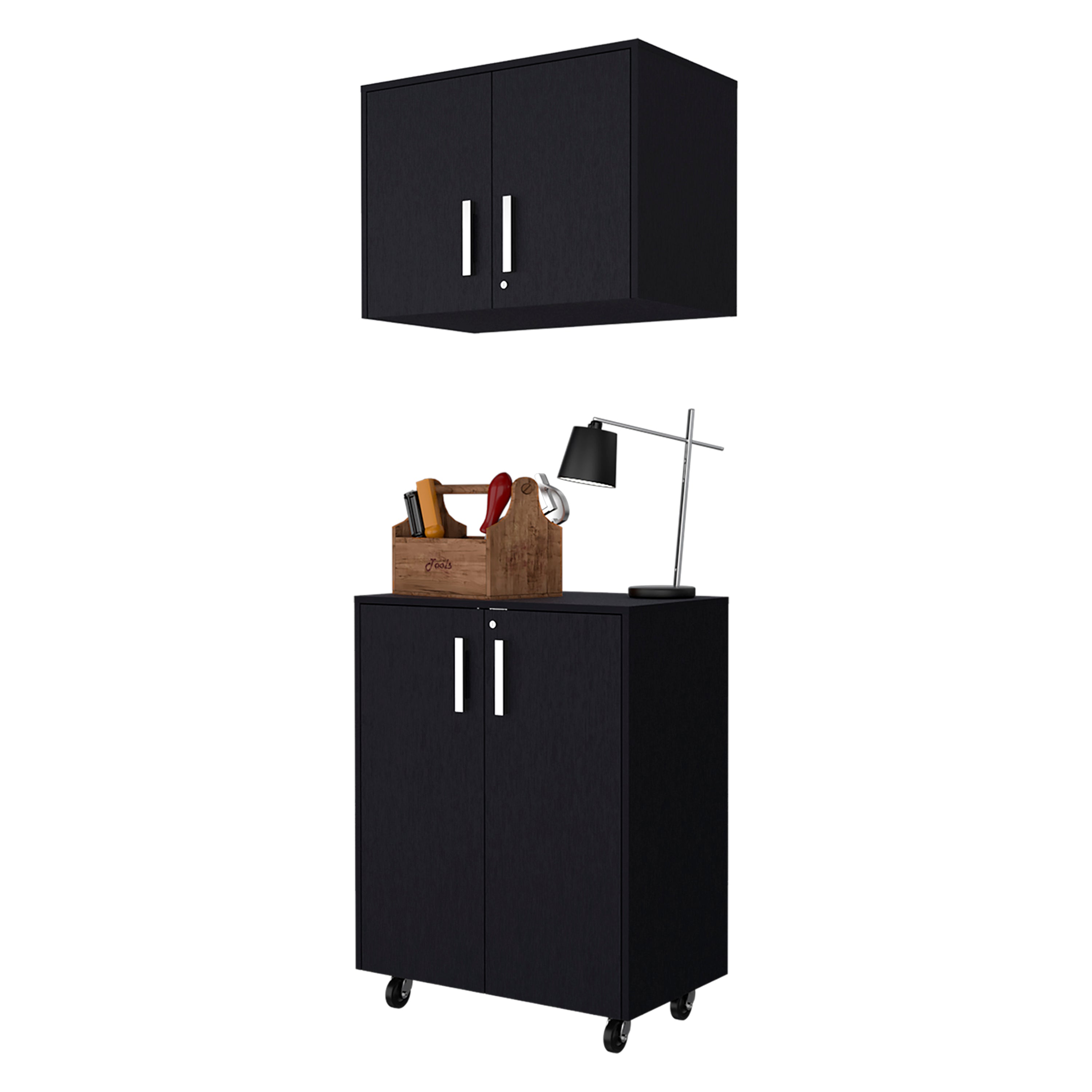 Black 2 Piece Garage Set