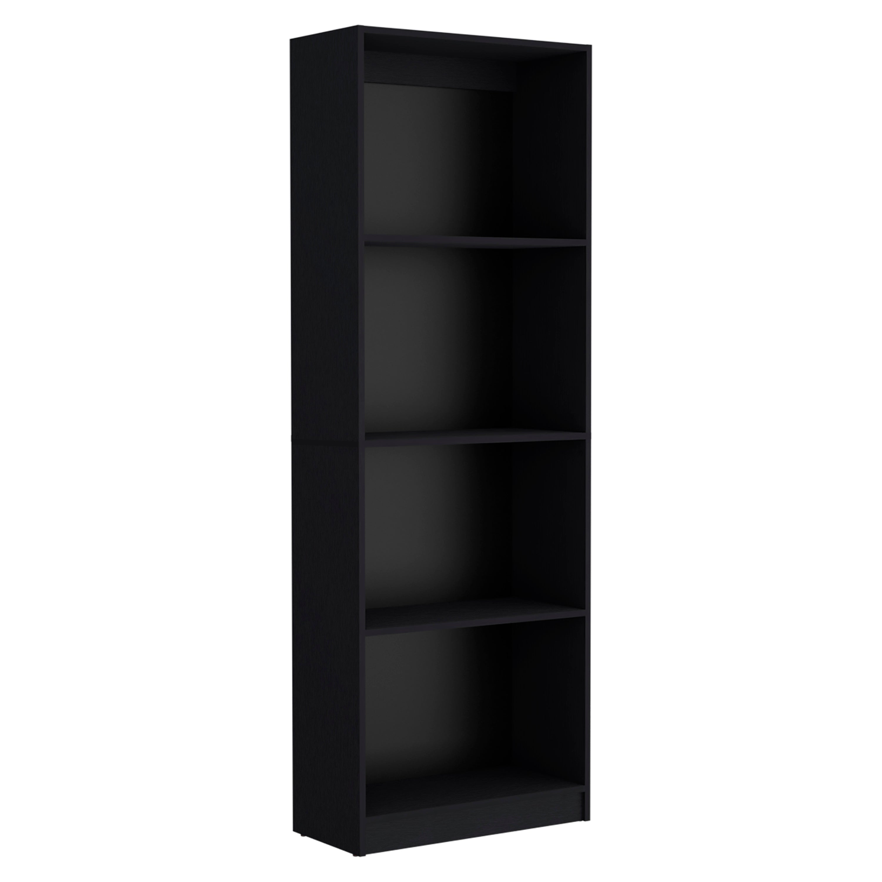 Black 2 Piece Living Room Set with 2 Bookcases