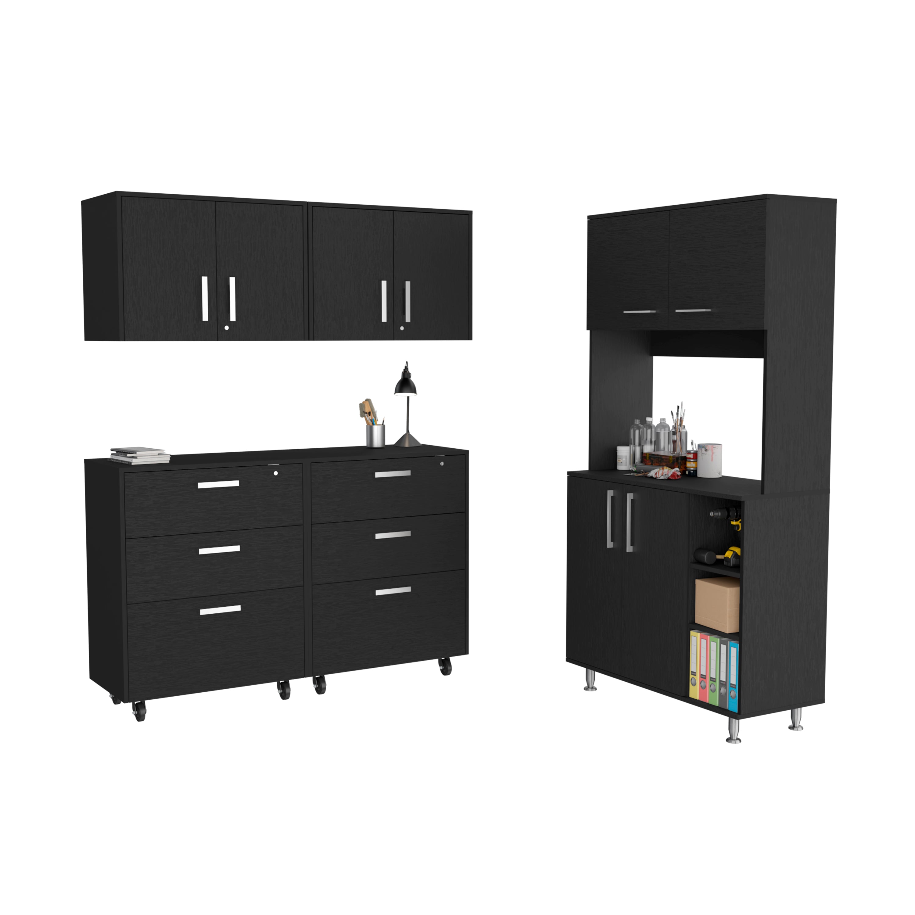 Black 5 Piece Garage Set