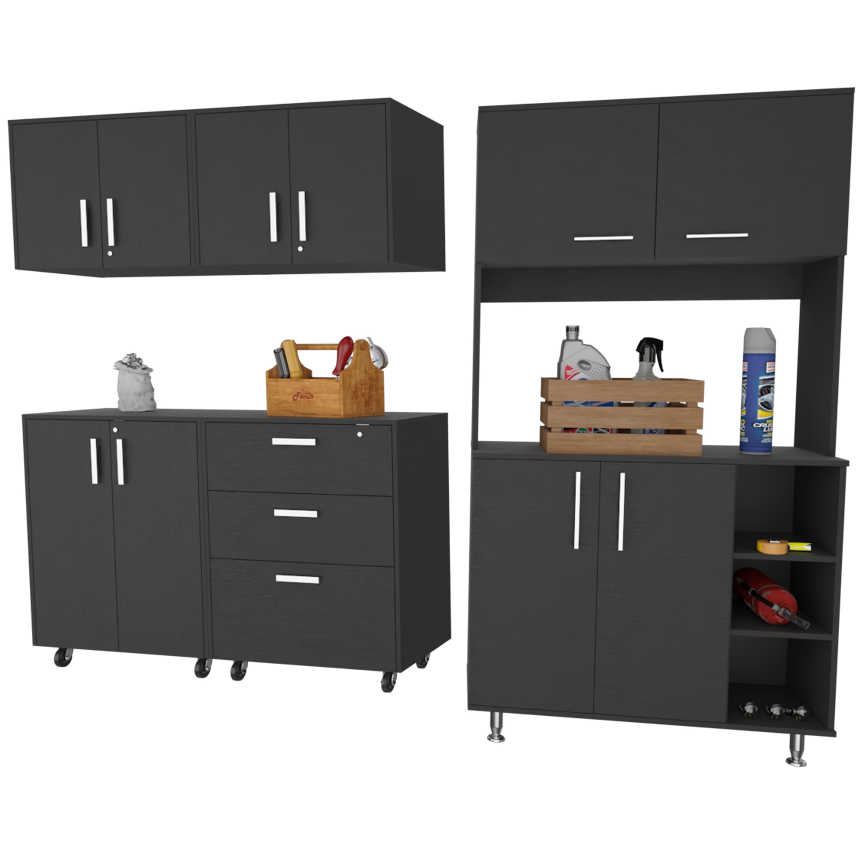 Sierra Black 5 Piece Garage Set