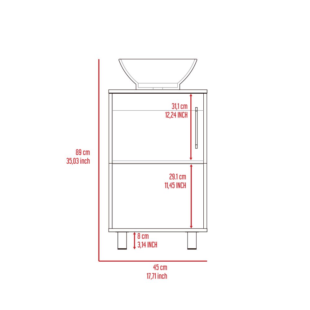 White 2 Piece Bathroom Set