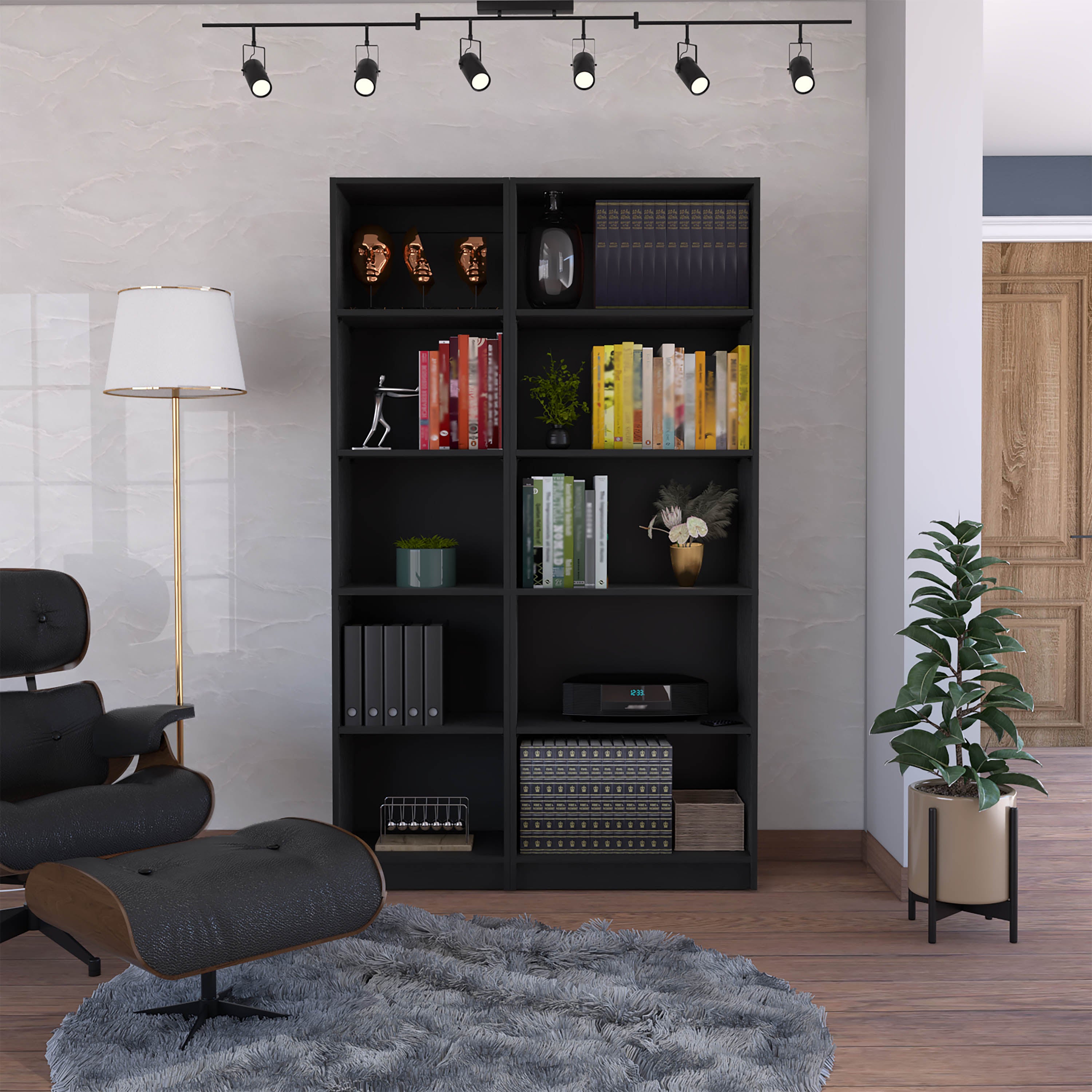 Black 2-Piece Living Room Set