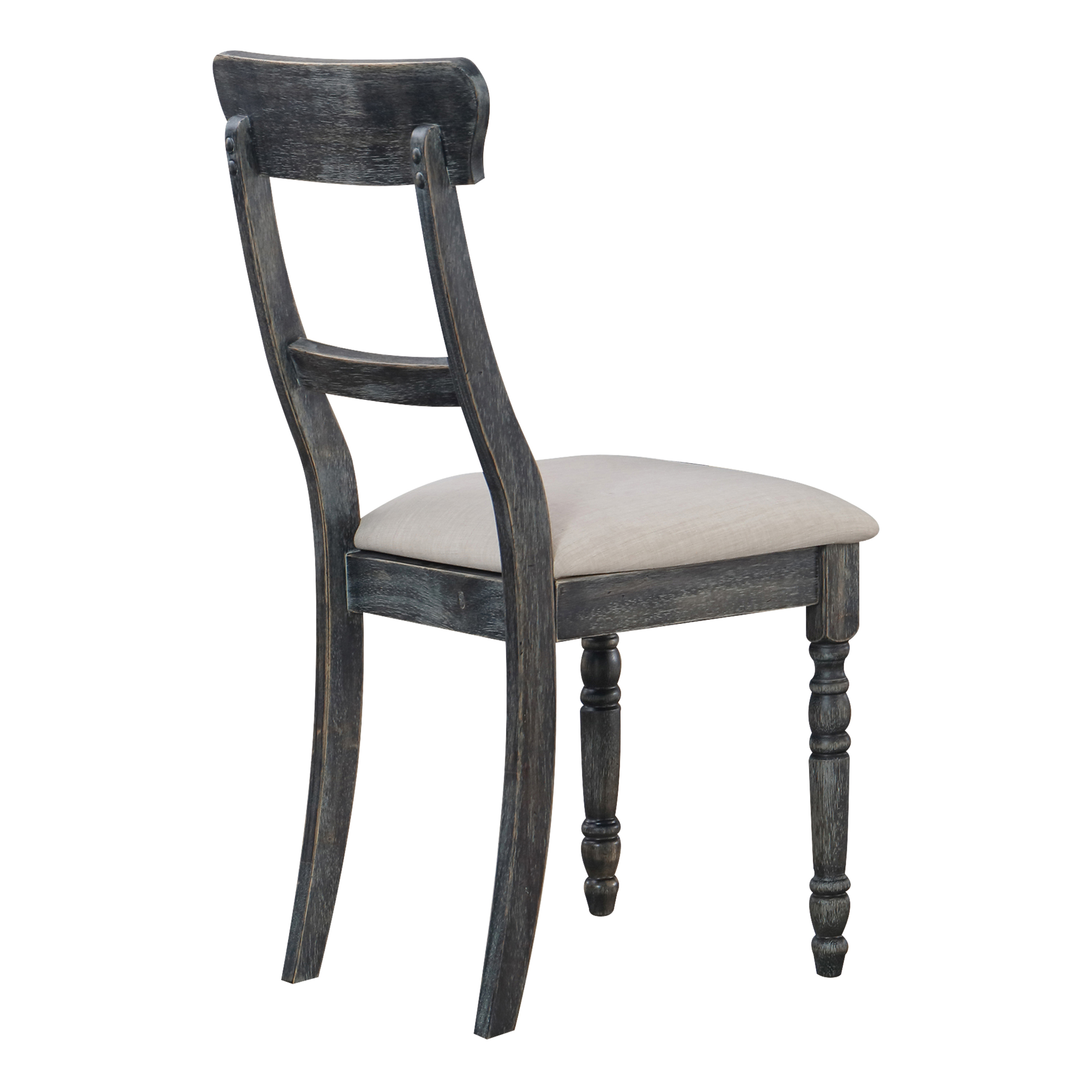 Light Brown and Weathered Grey Side Chairs (Set of 2)