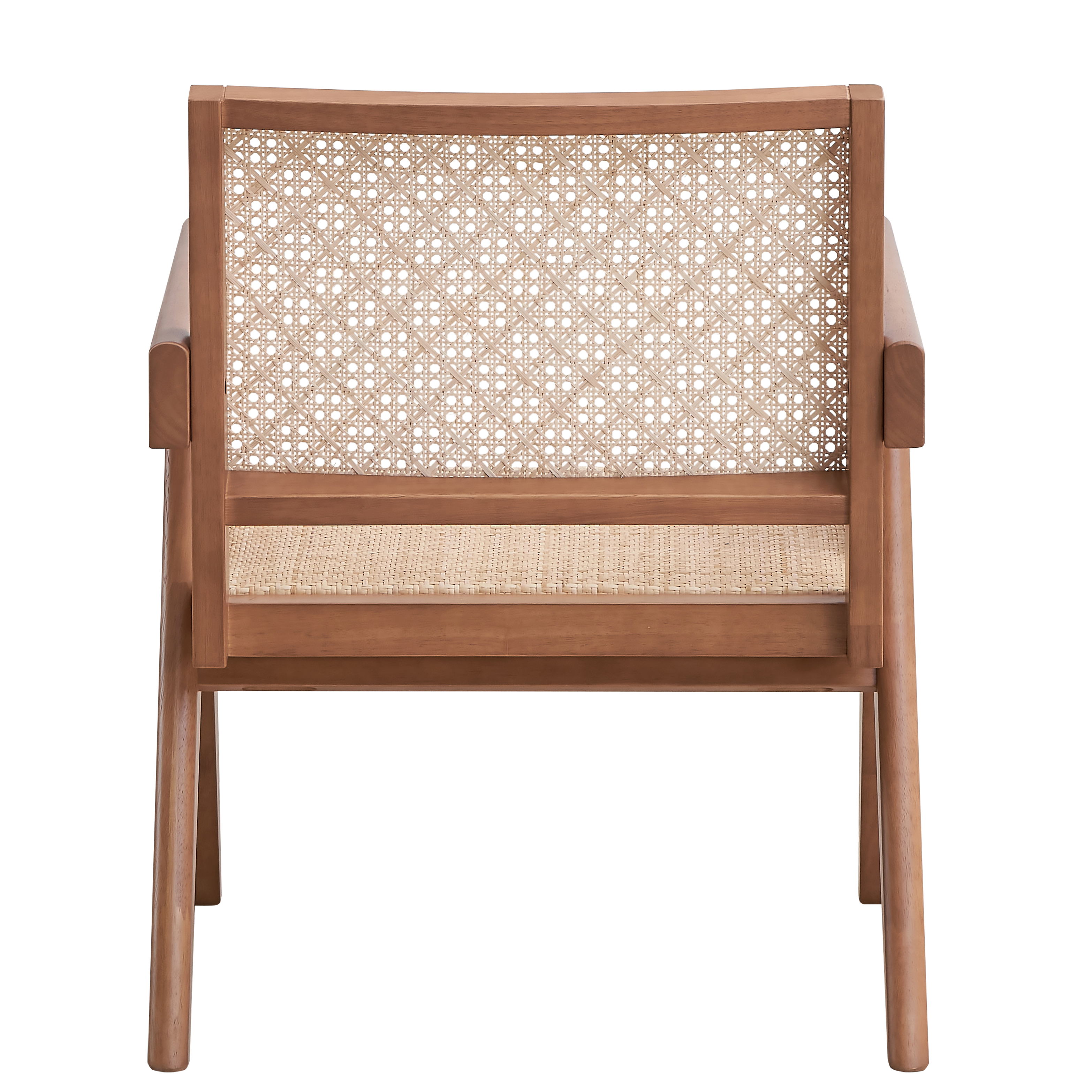 Beige and Natural Accent Chair