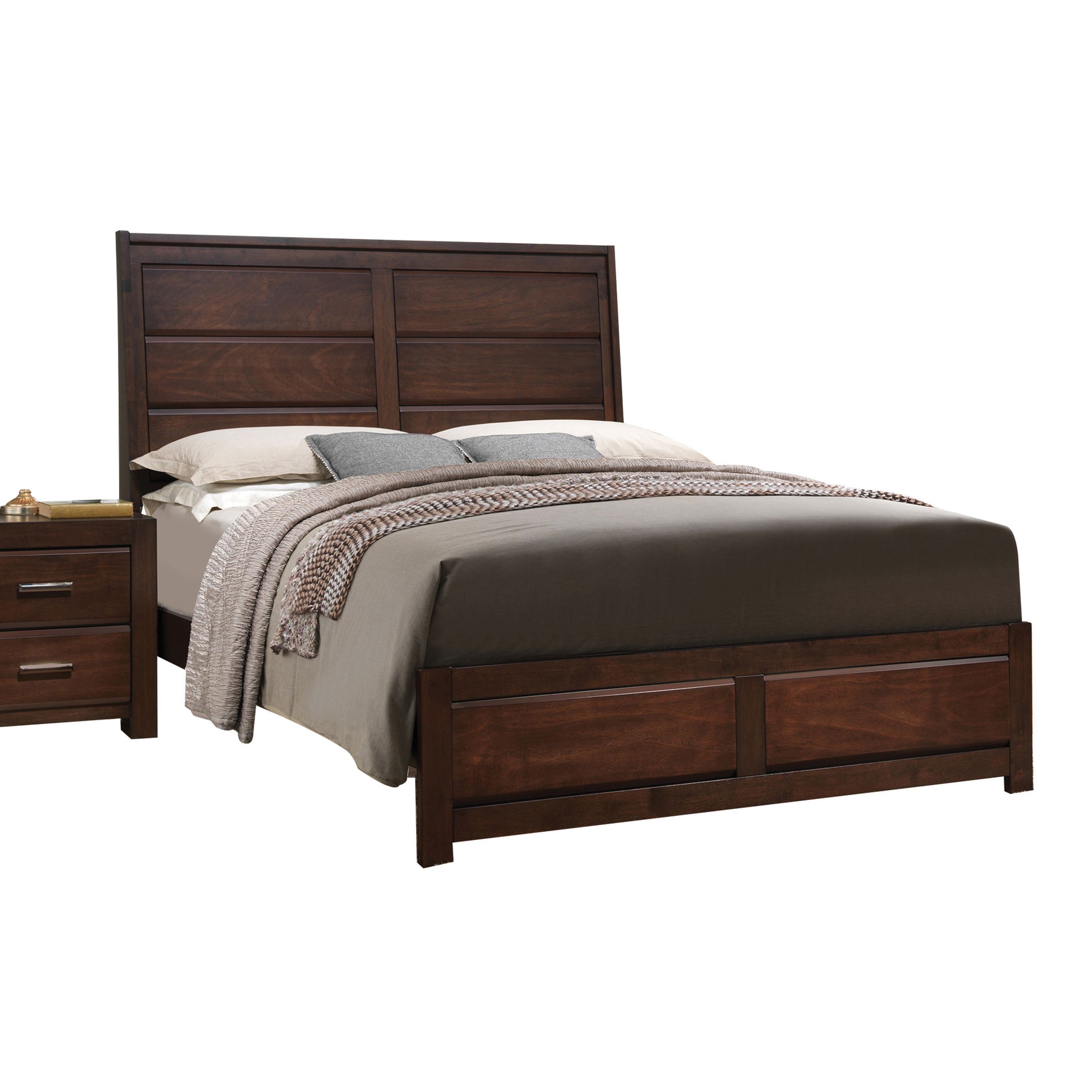 Walnut Queen Bed