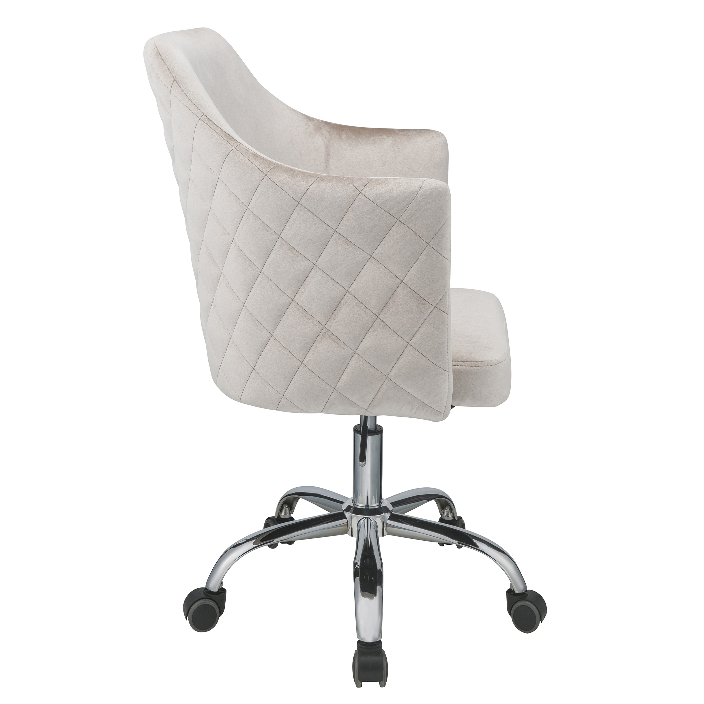 Champagne and Chrome Swivel Office Chair