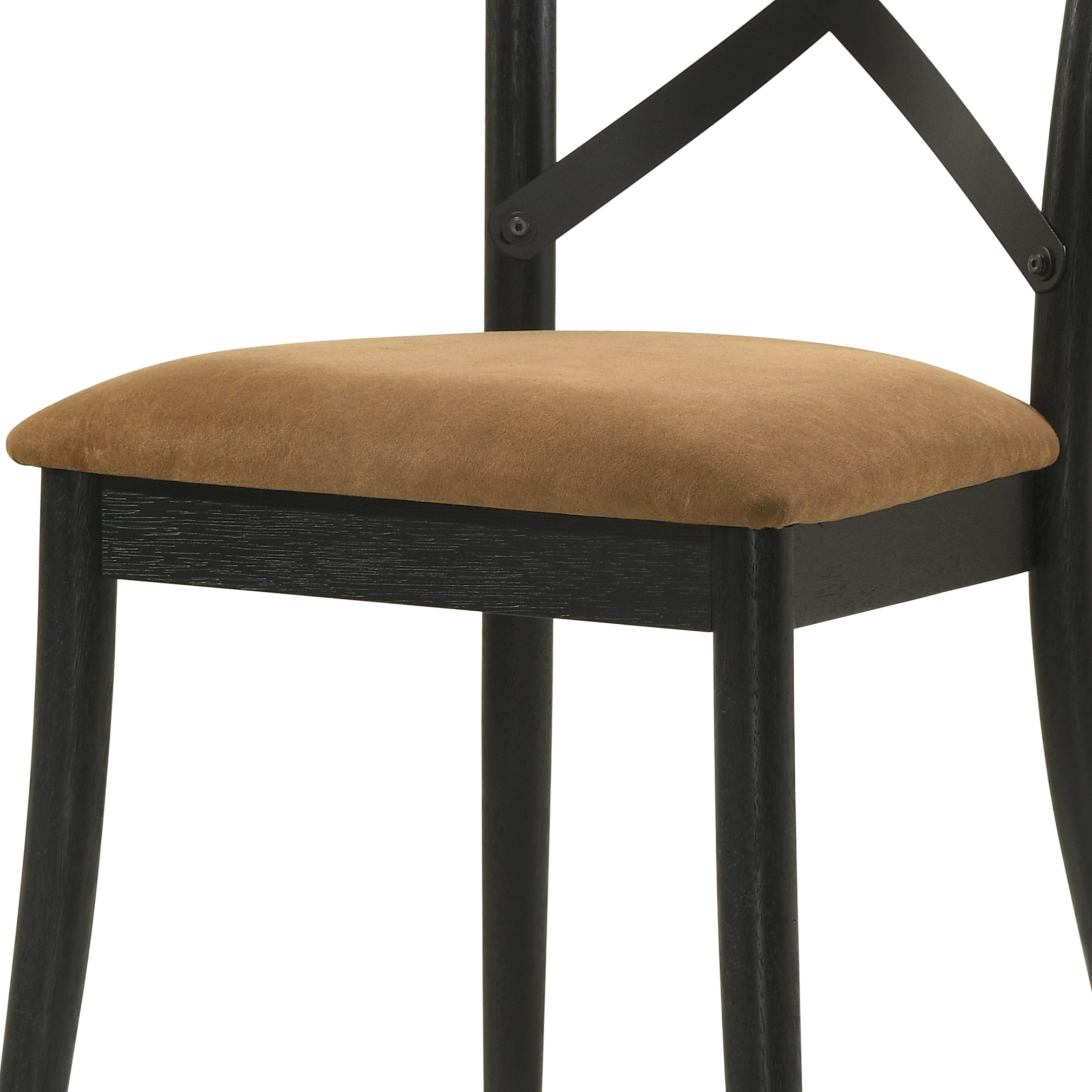 Brown and Black Side Chair (Set of 2)