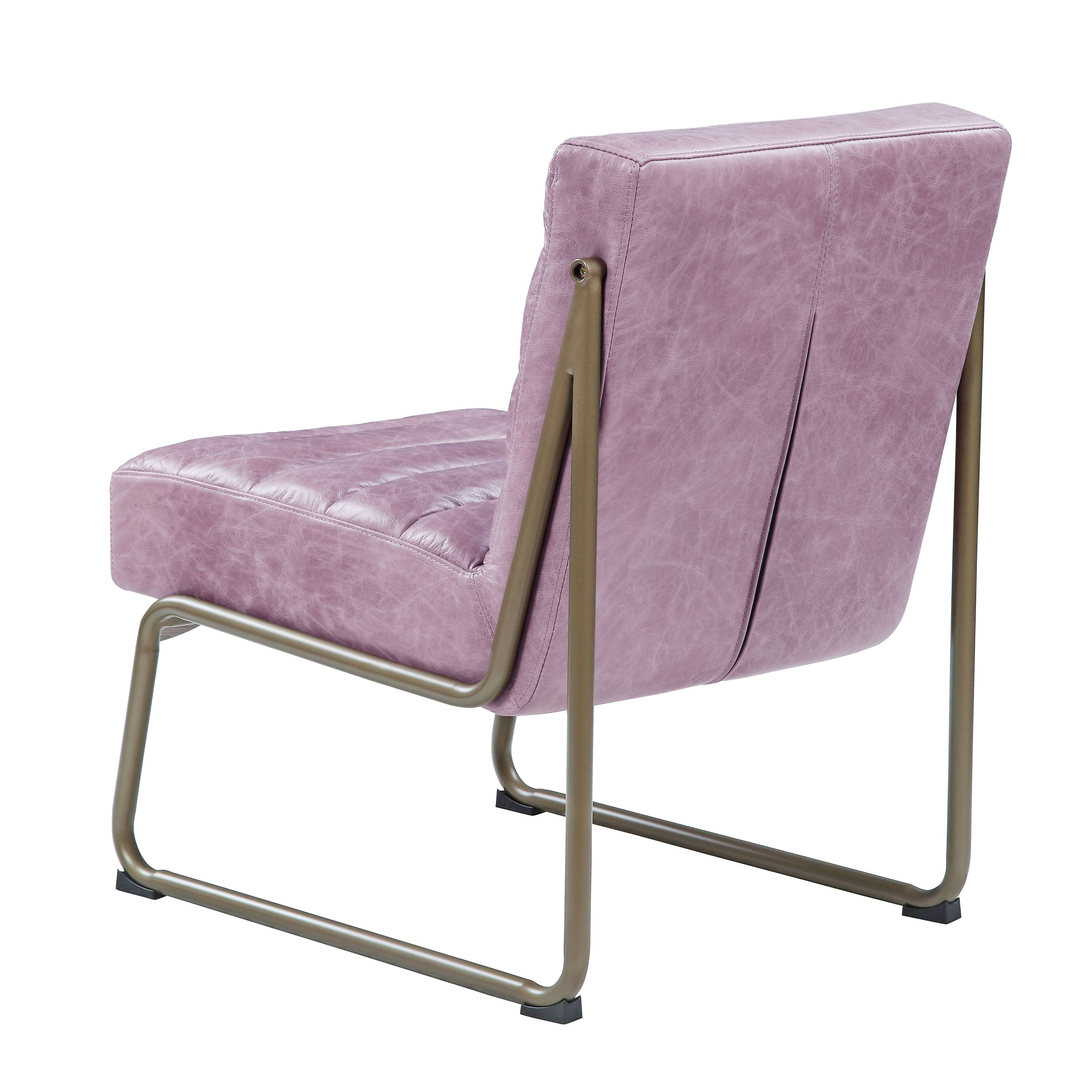 Wisteria Accent Chair with Metal with Sled Base