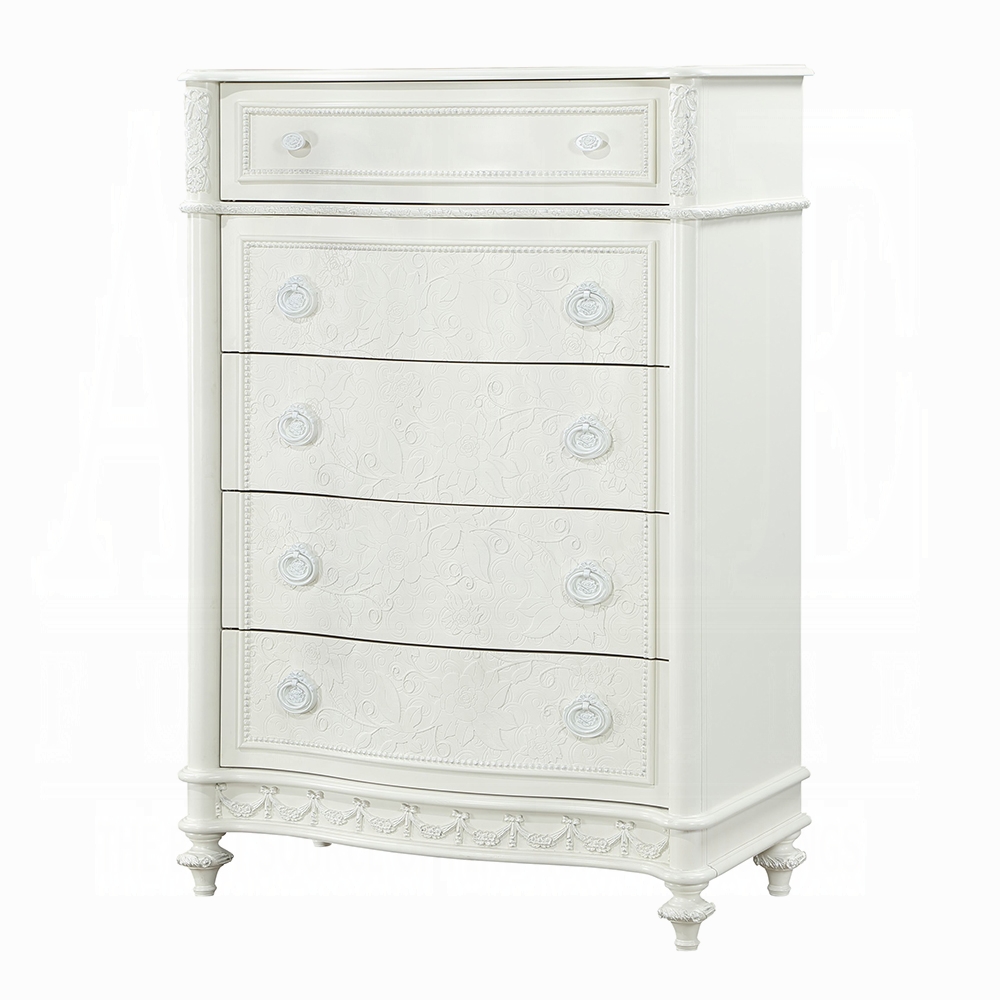 Ivory 5-Drawer Chest