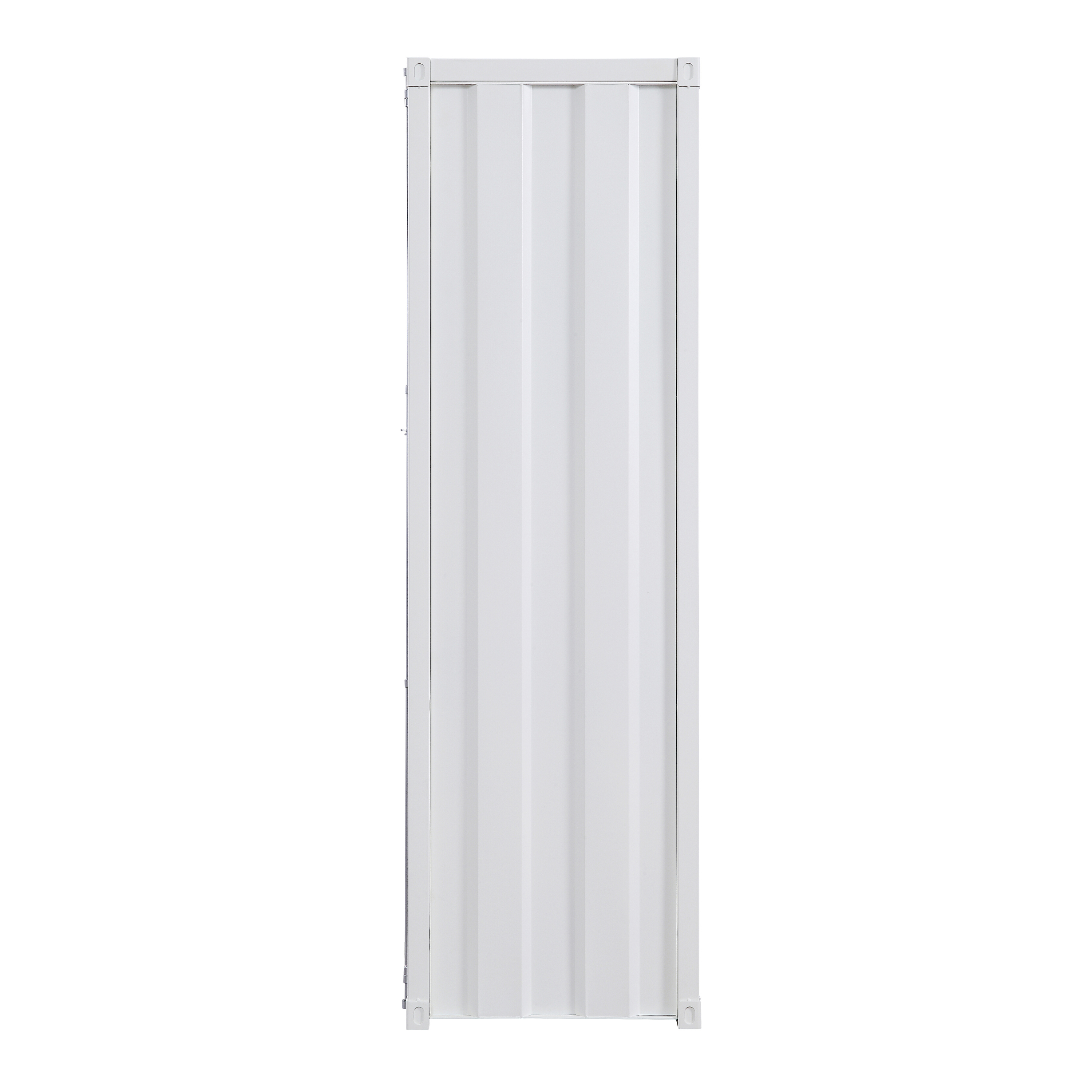 White Wardrobe with Full-length Container Lock