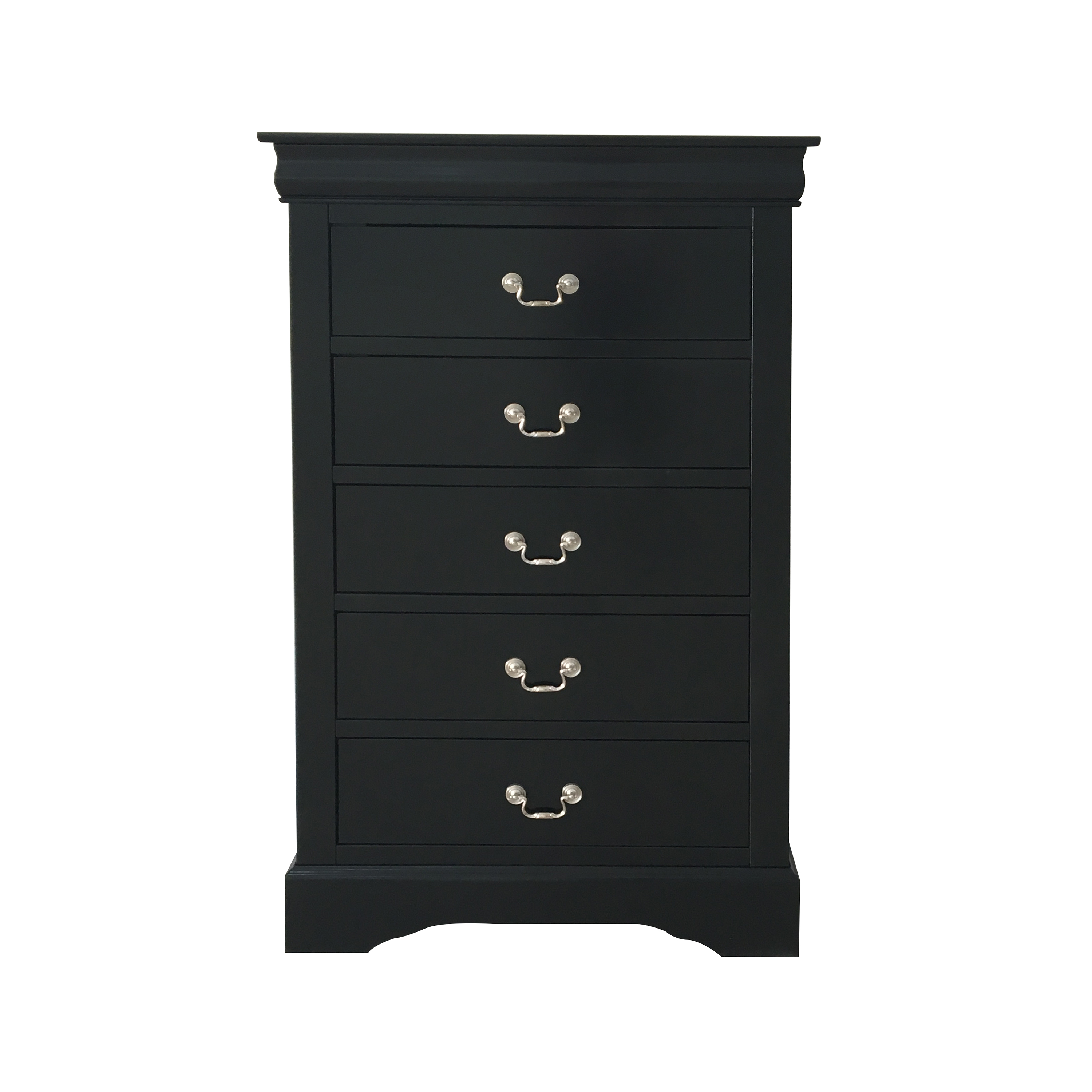 Black 5-Drawer Chest