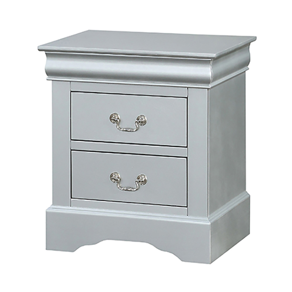 Platinum 2-drawer Nightstand