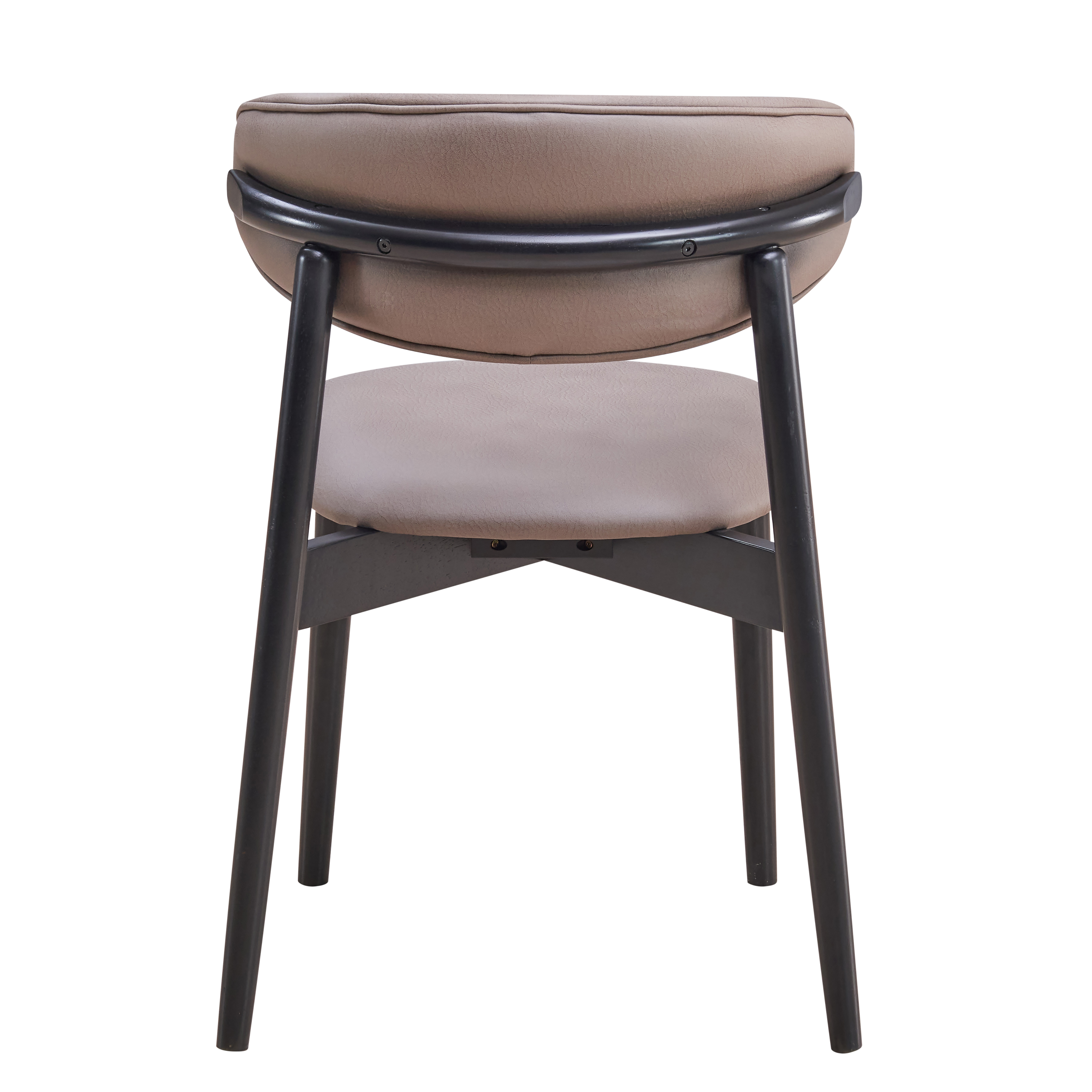 Grey and Black Padded Side Chair (Set of 2)