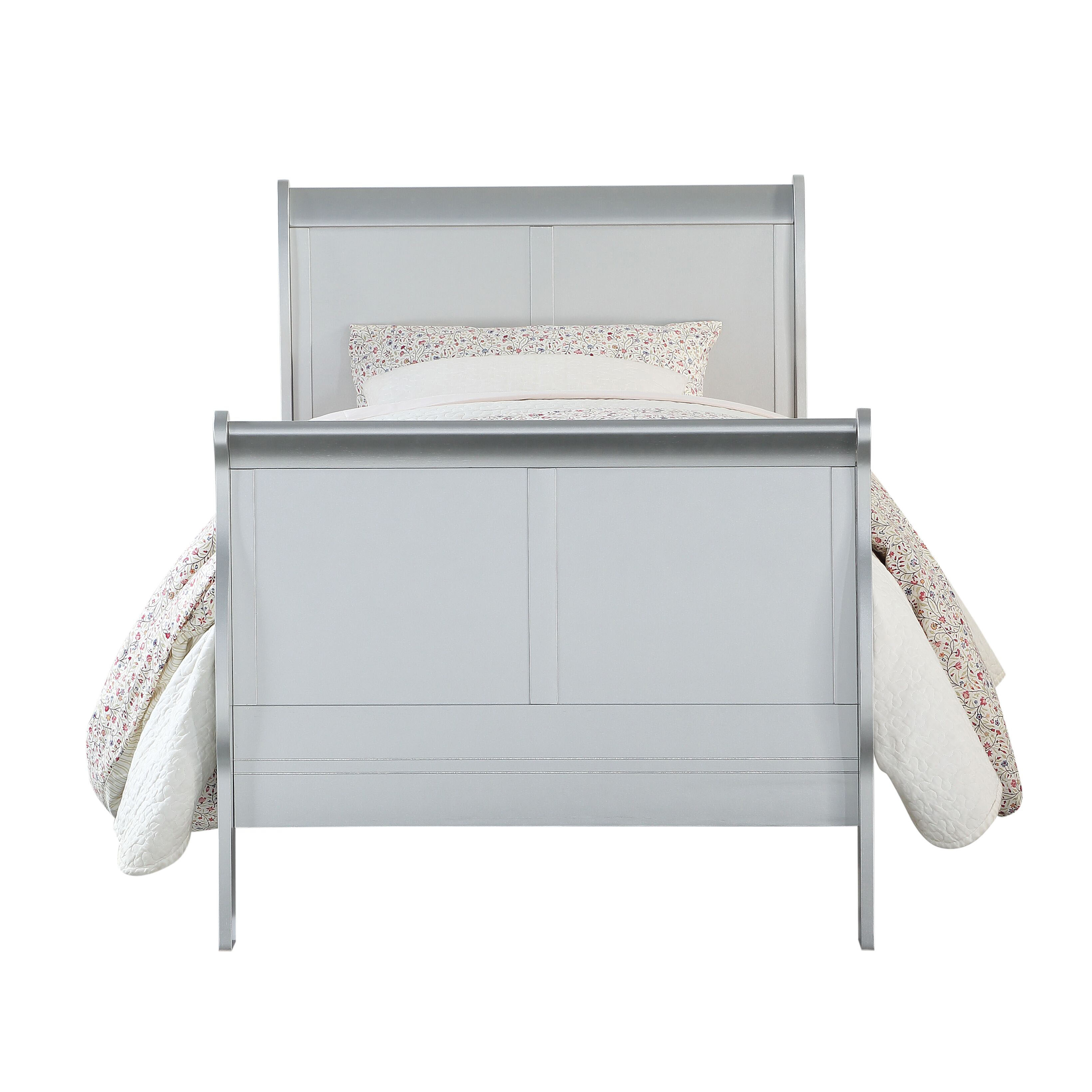 Platinum Twin Sleigh Bed