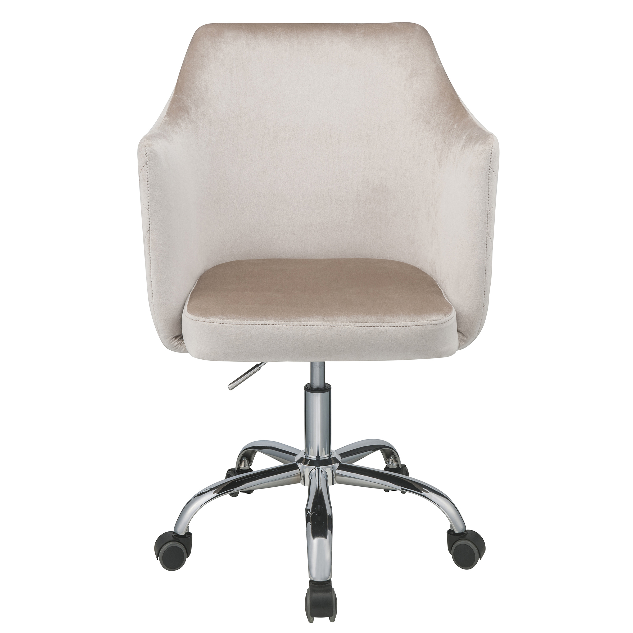 Champagne and Chrome Swivel Office Chair