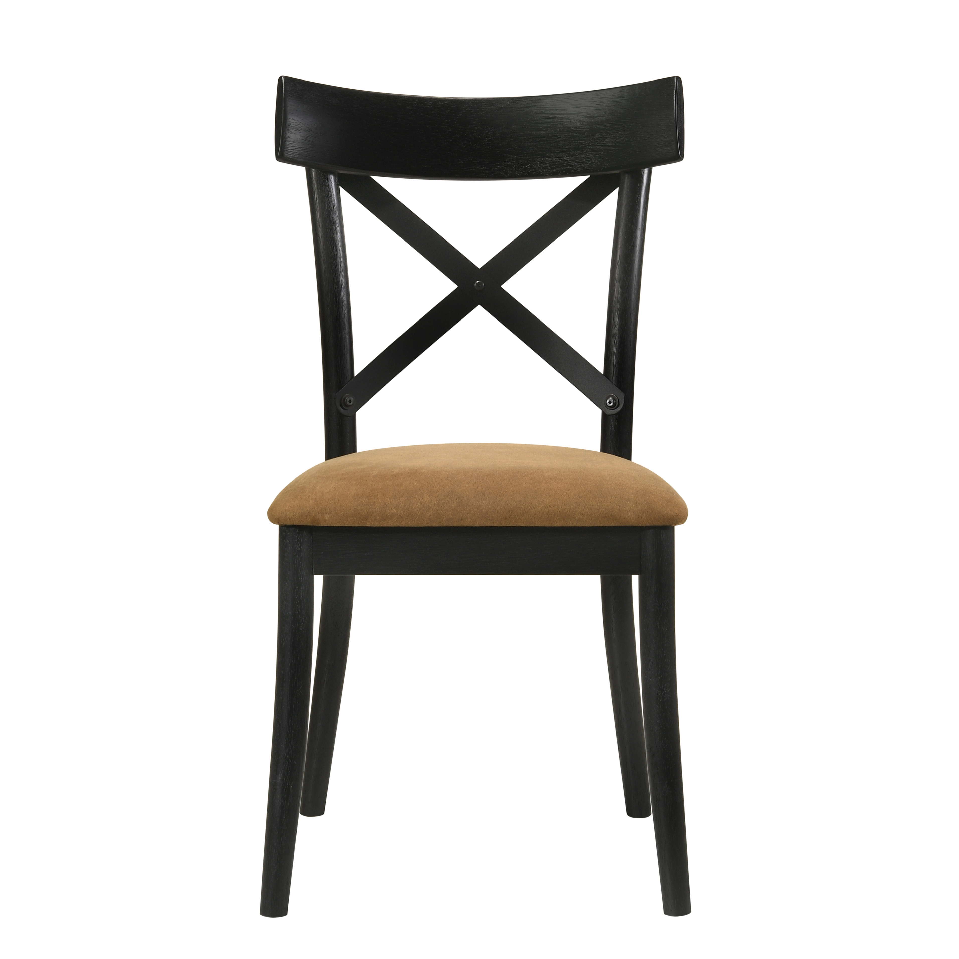 Brown and Black Side Chair (Set of 2)