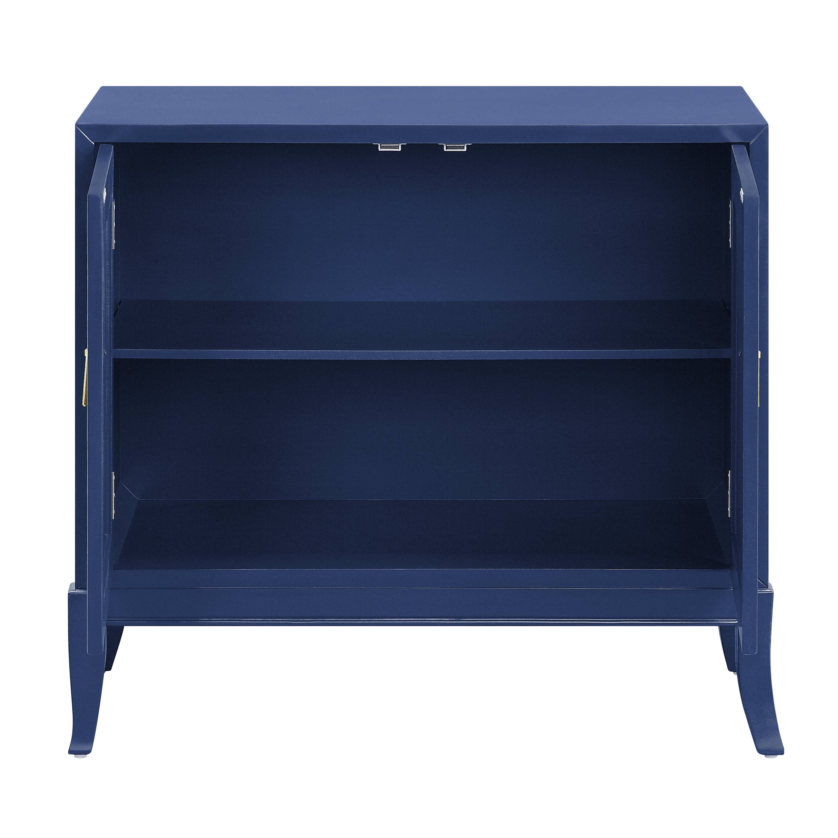 Blue 2-Door Console Cabinet