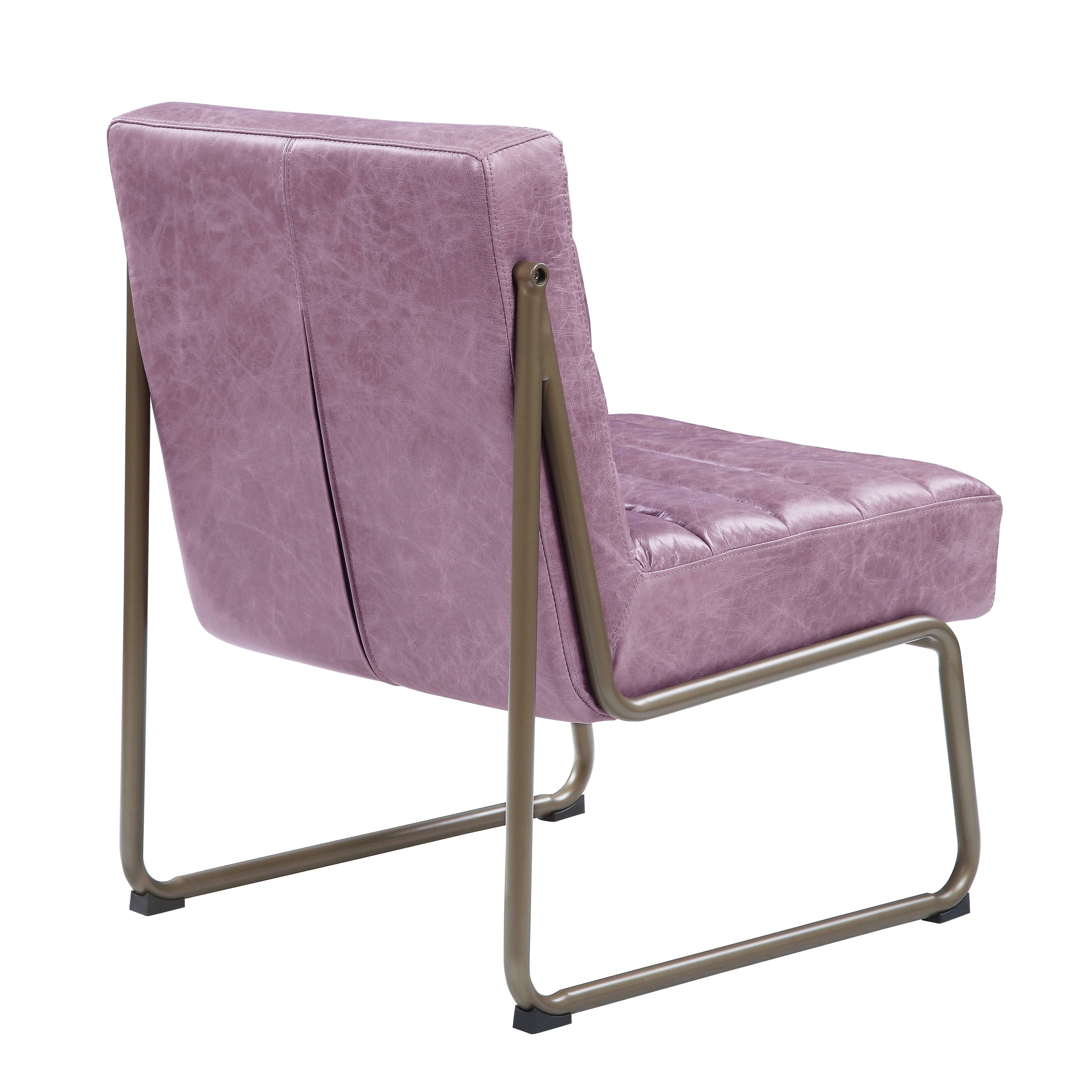 Wisteria Accent Chair with Metal with Sled Base