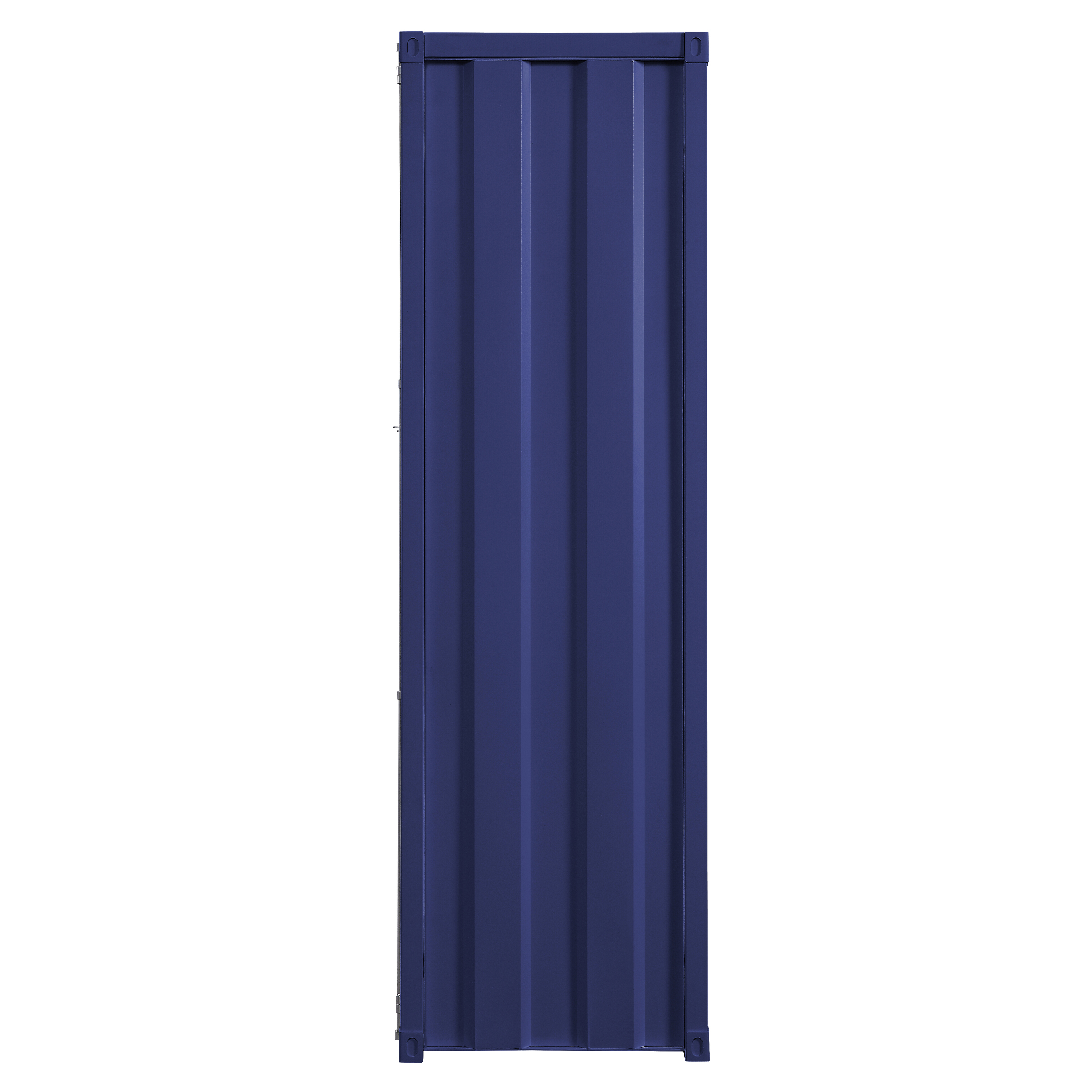 Blue Wardrobe with Full-length Container Lock