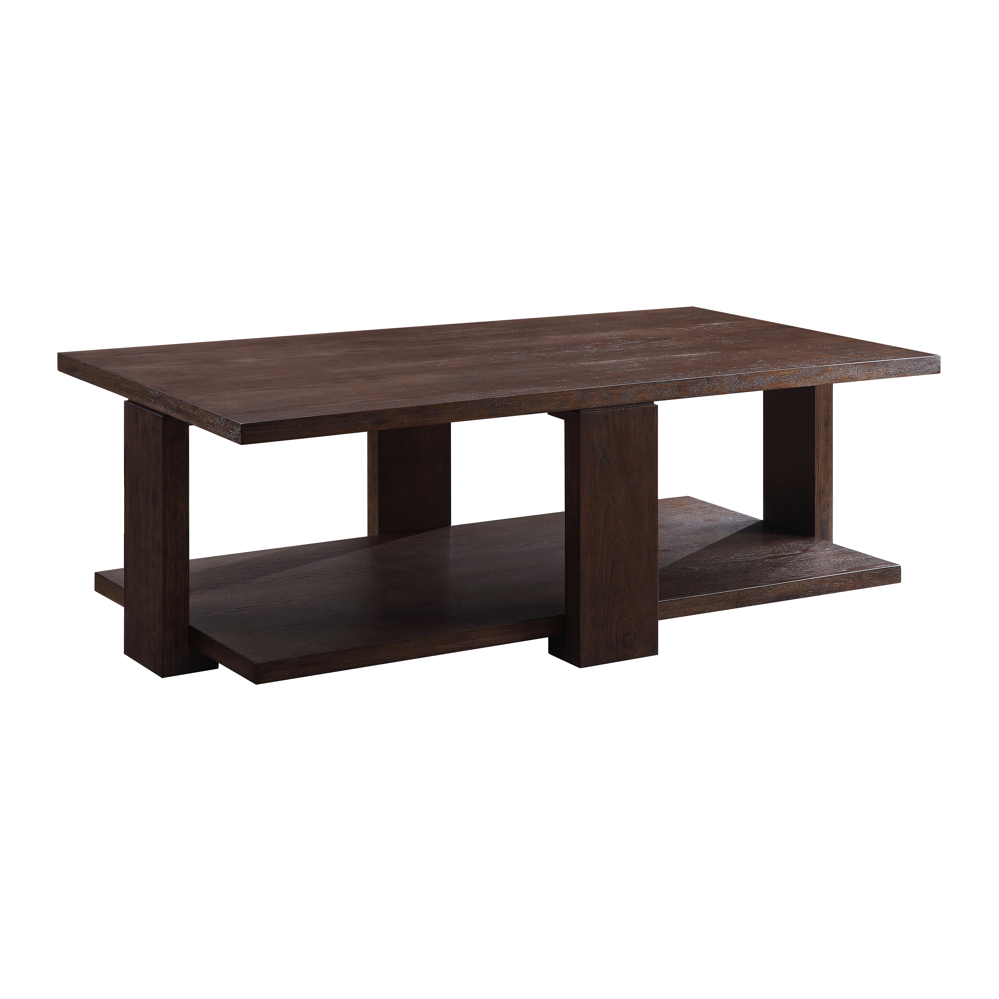 Walnut Coffee Table with Straight Leg