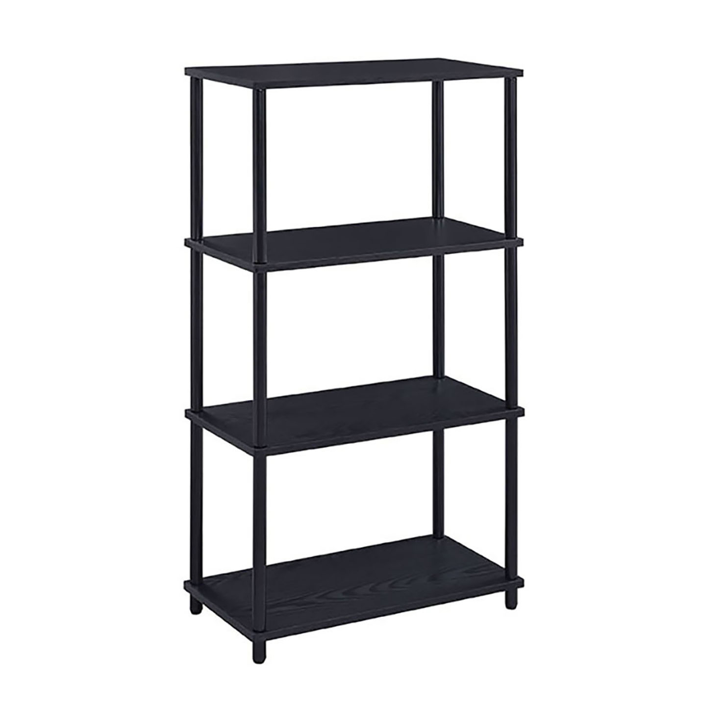 Black Bookshelf with 4 Shelf