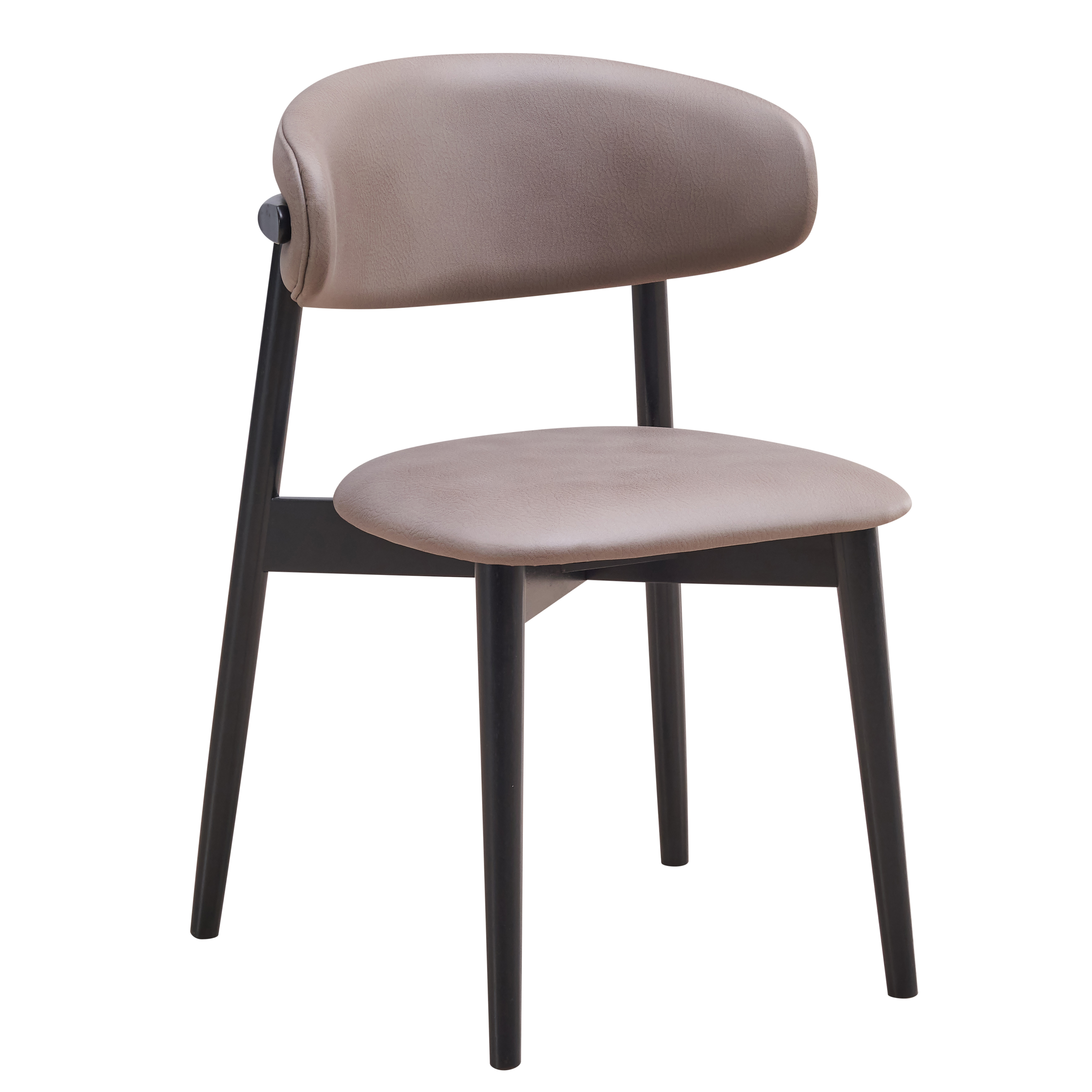 Grey and Black Padded Side Chair (Set of 2)