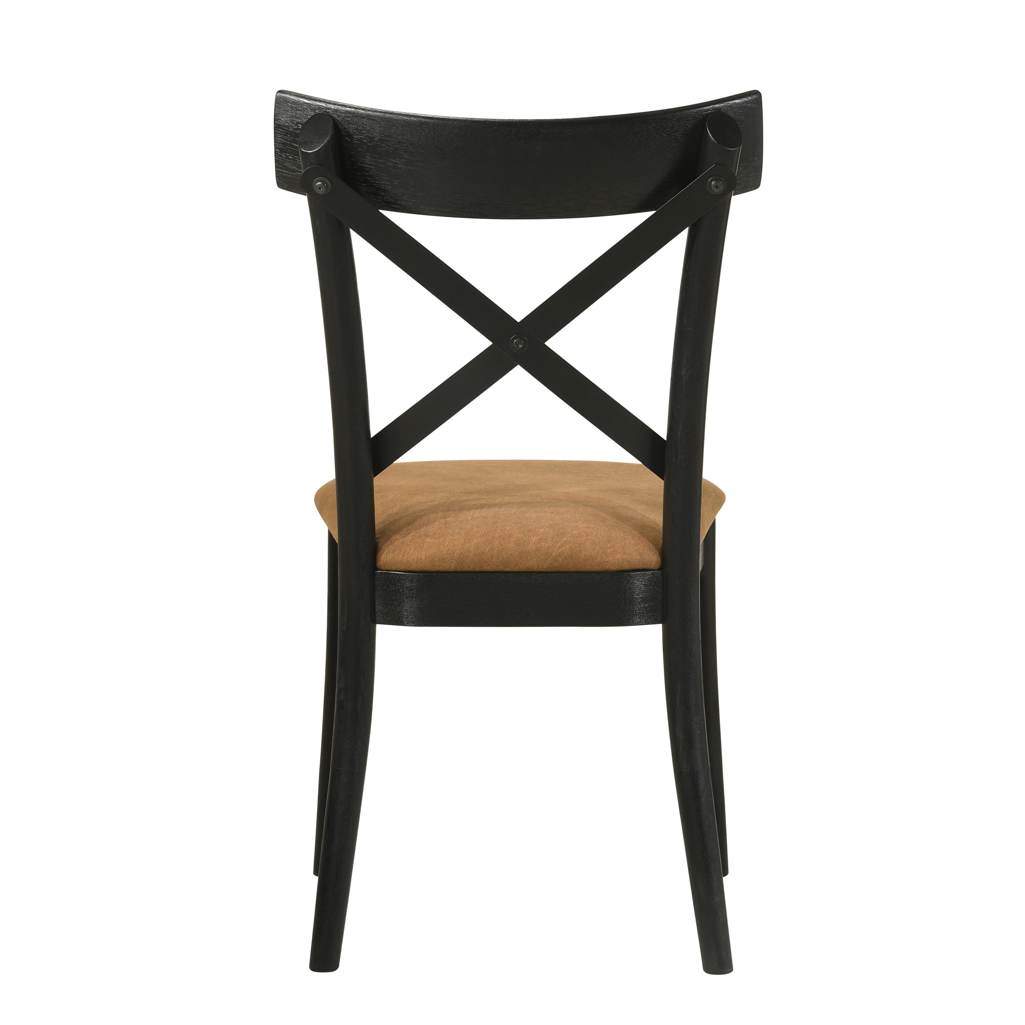 Brown and Black Side Chair (Set of 2)