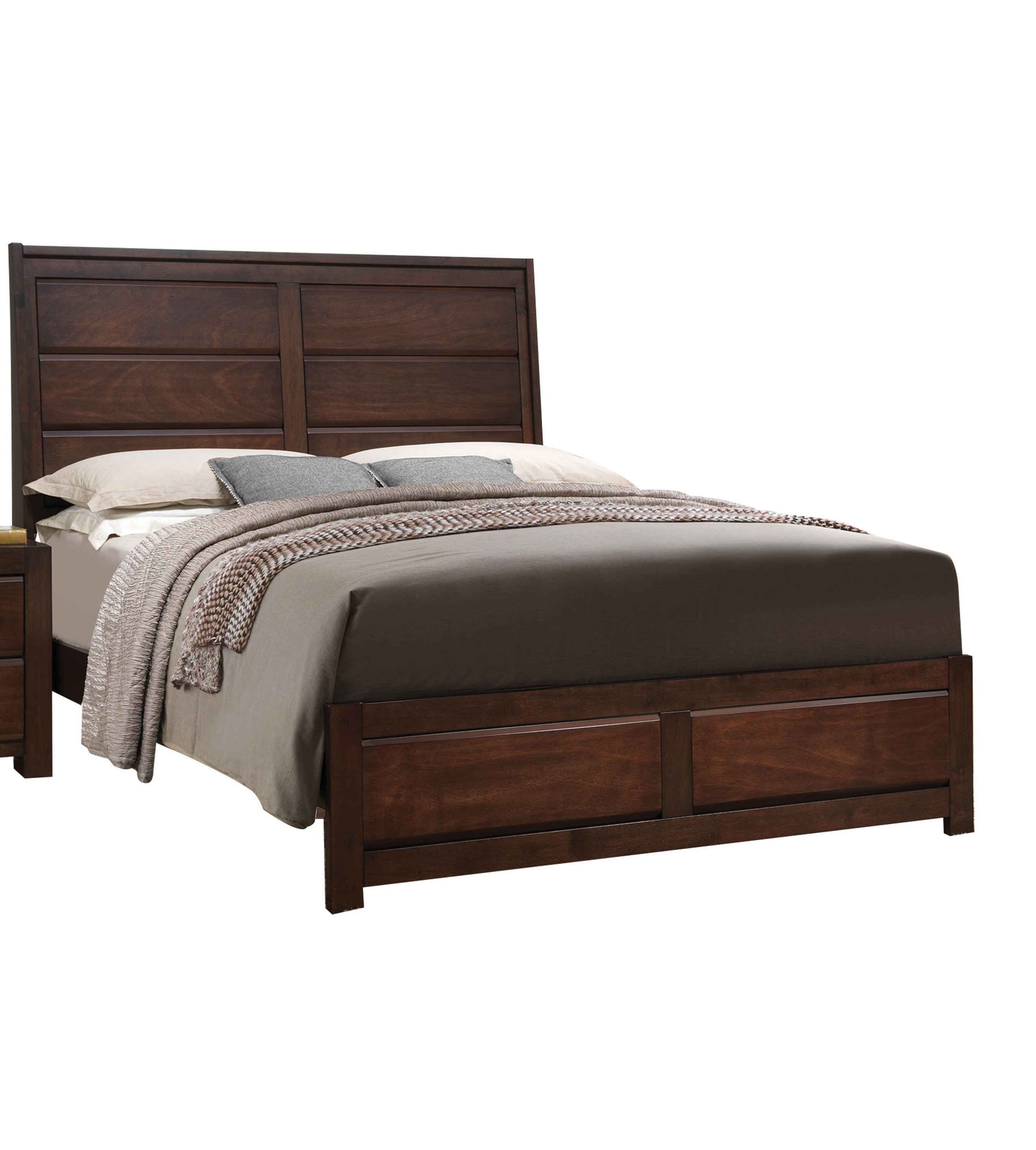 Walnut Queen Bed