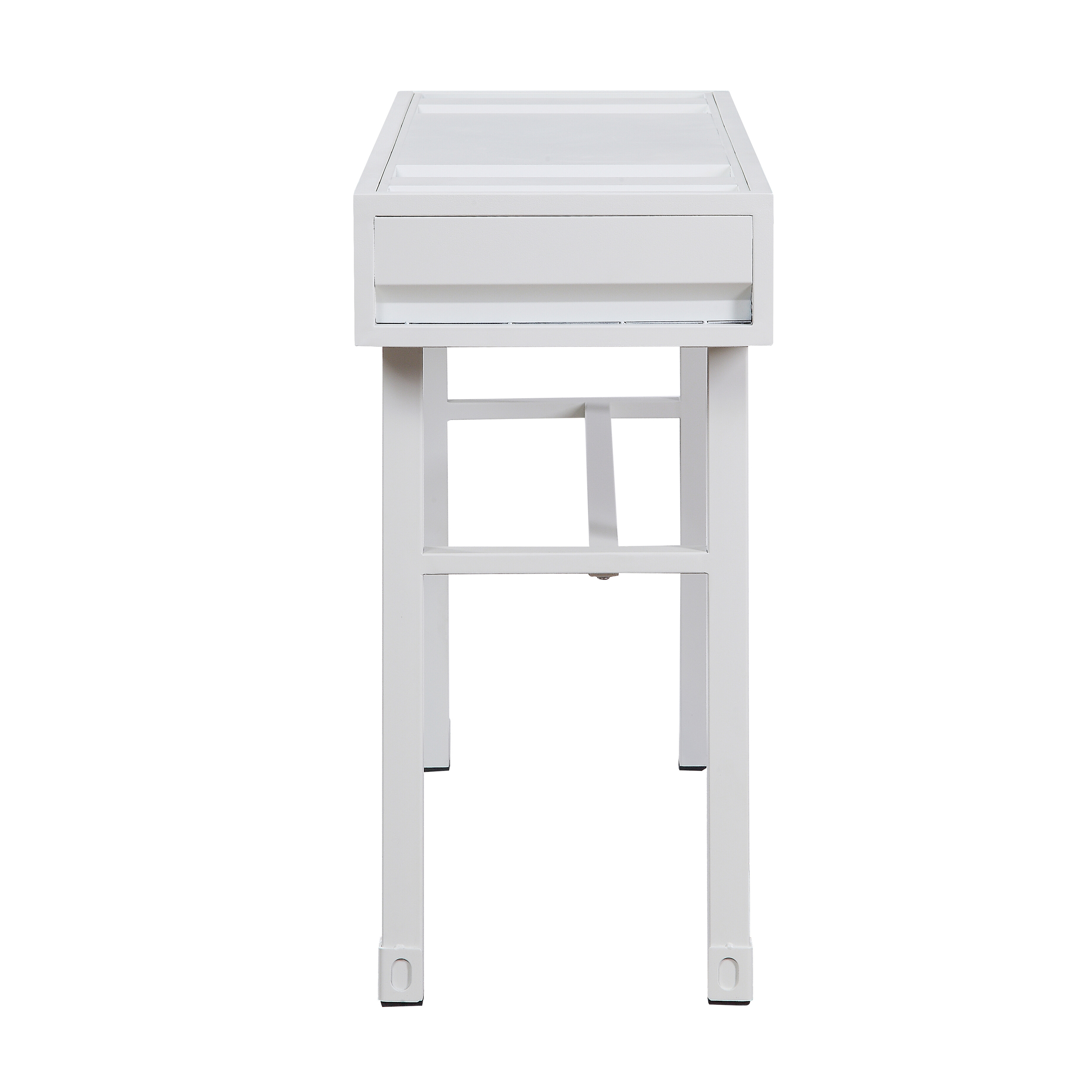 White Writing Desk with 1 Drawer