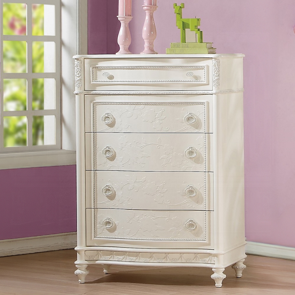 Ivory 5-Drawer Chest