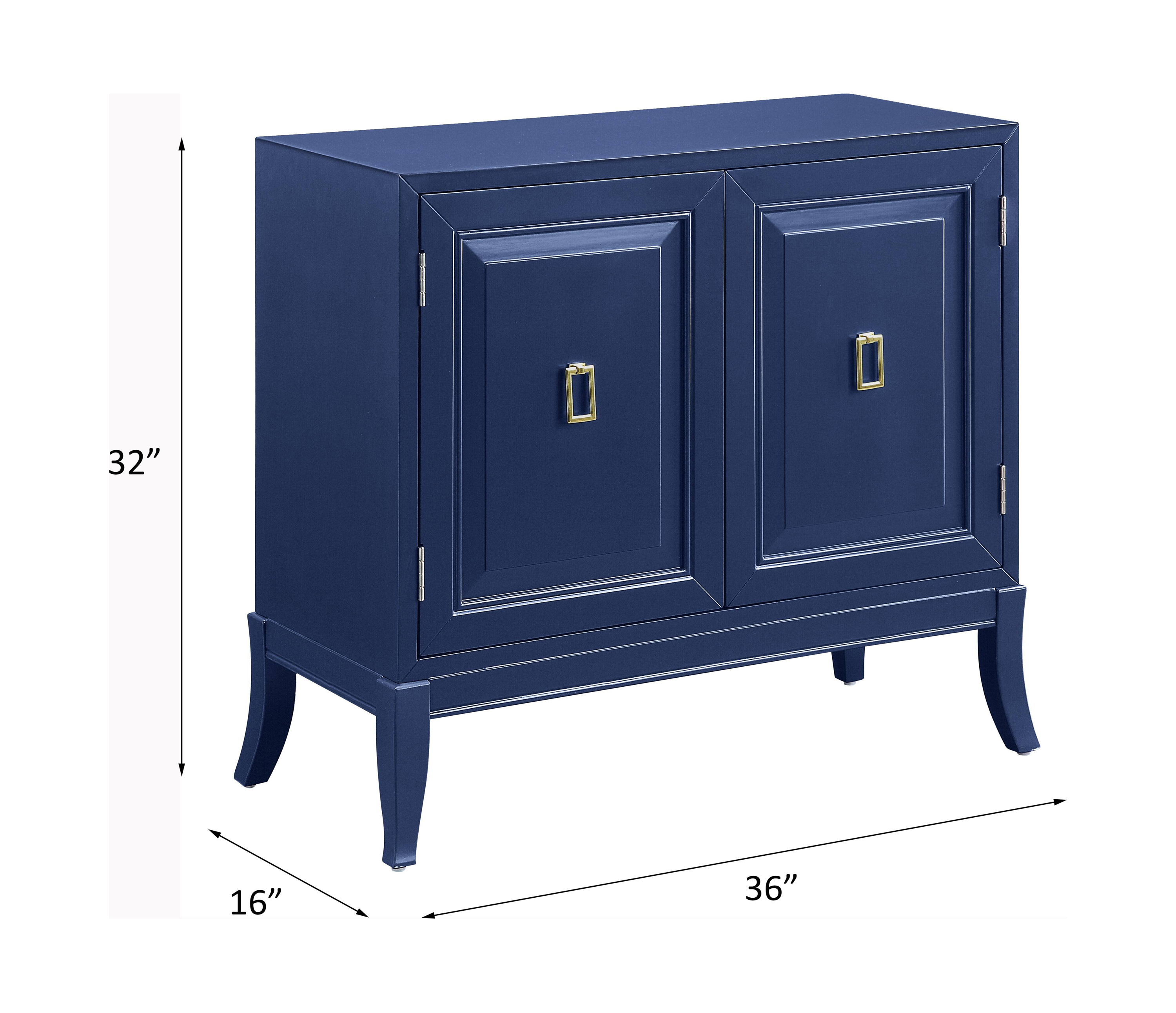 Blue 2-Door Console Cabinet