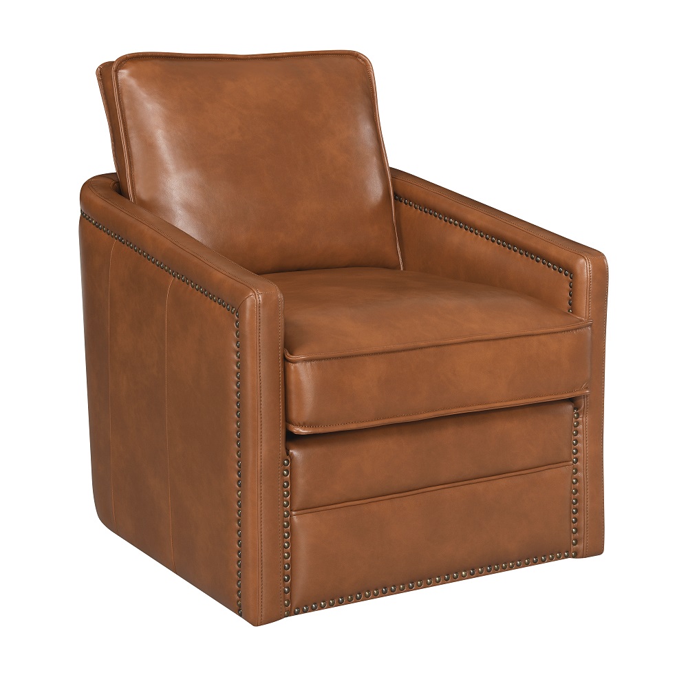 Brown Swivel Accent Chair