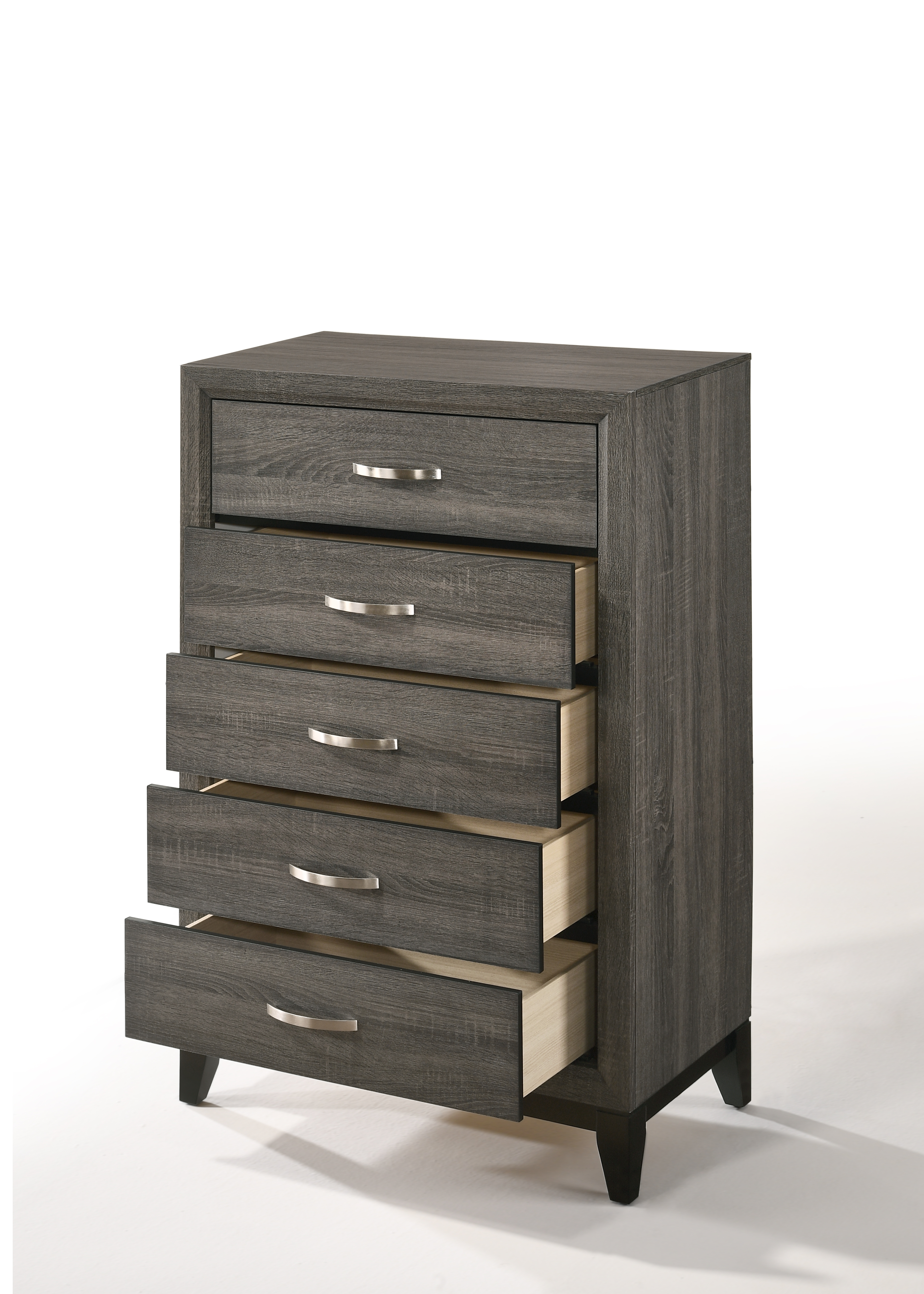 Weathered Grey 5-Drawer Chest