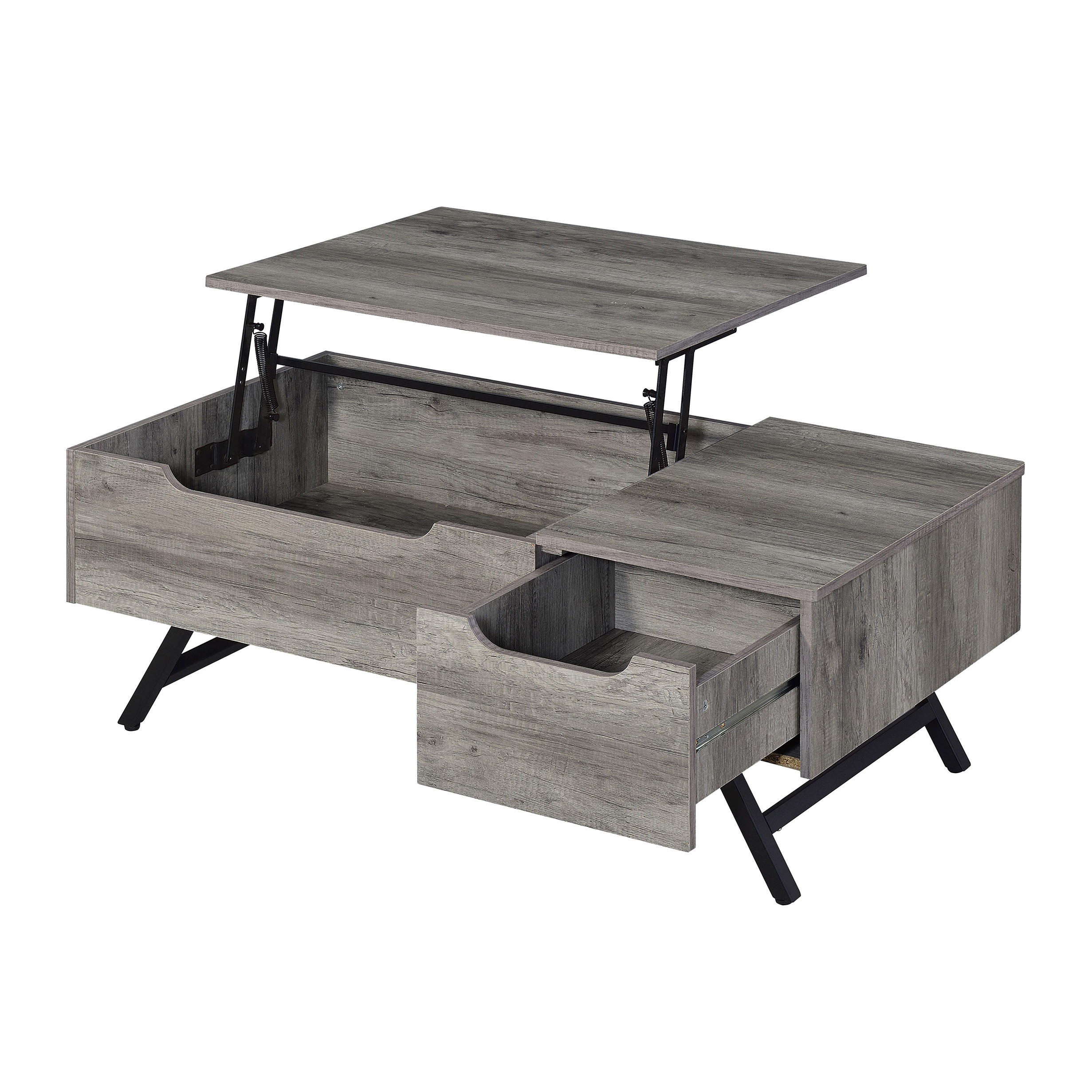 Grey Oak Coffee Table with Lift Top