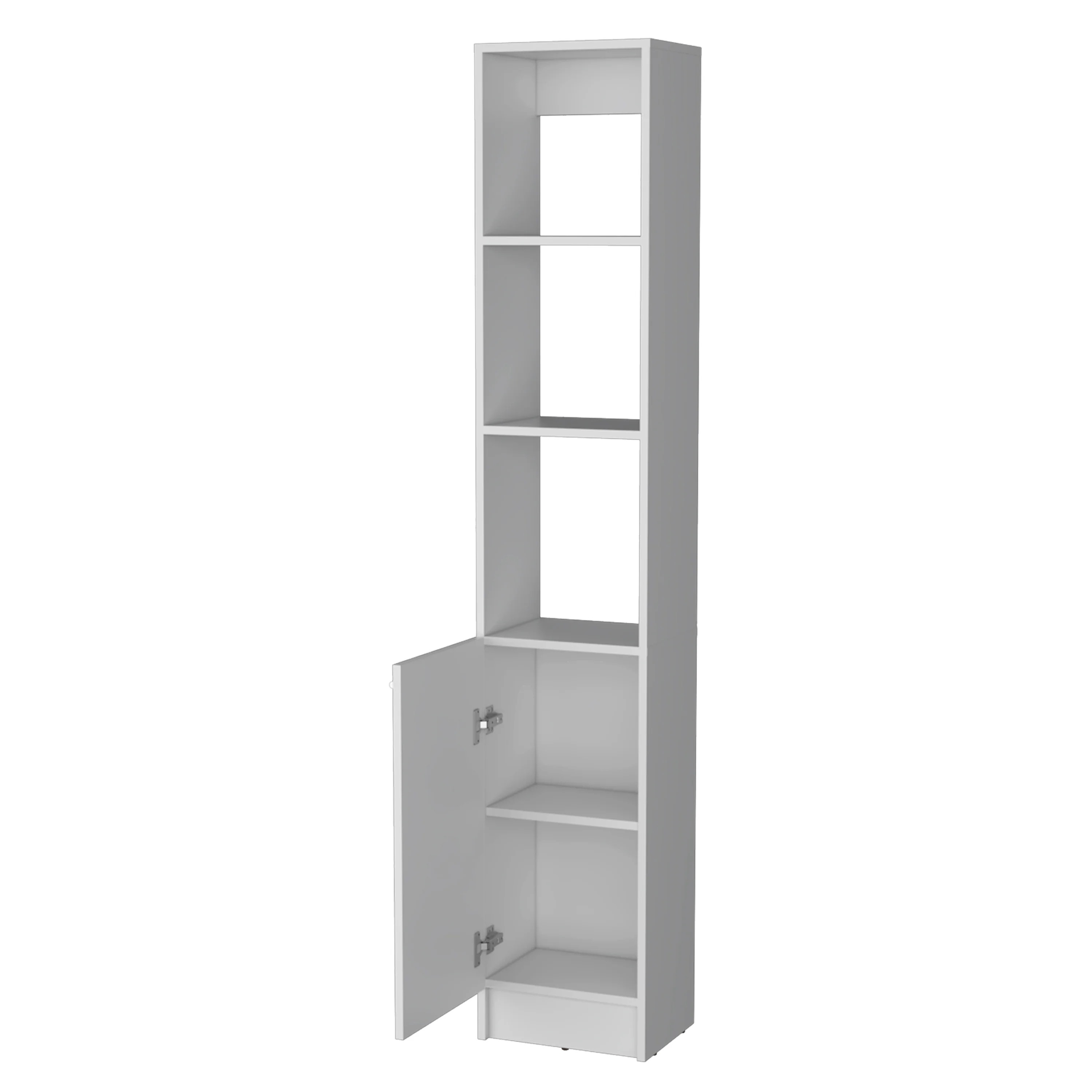 White Linen Cabinet with 1-Door