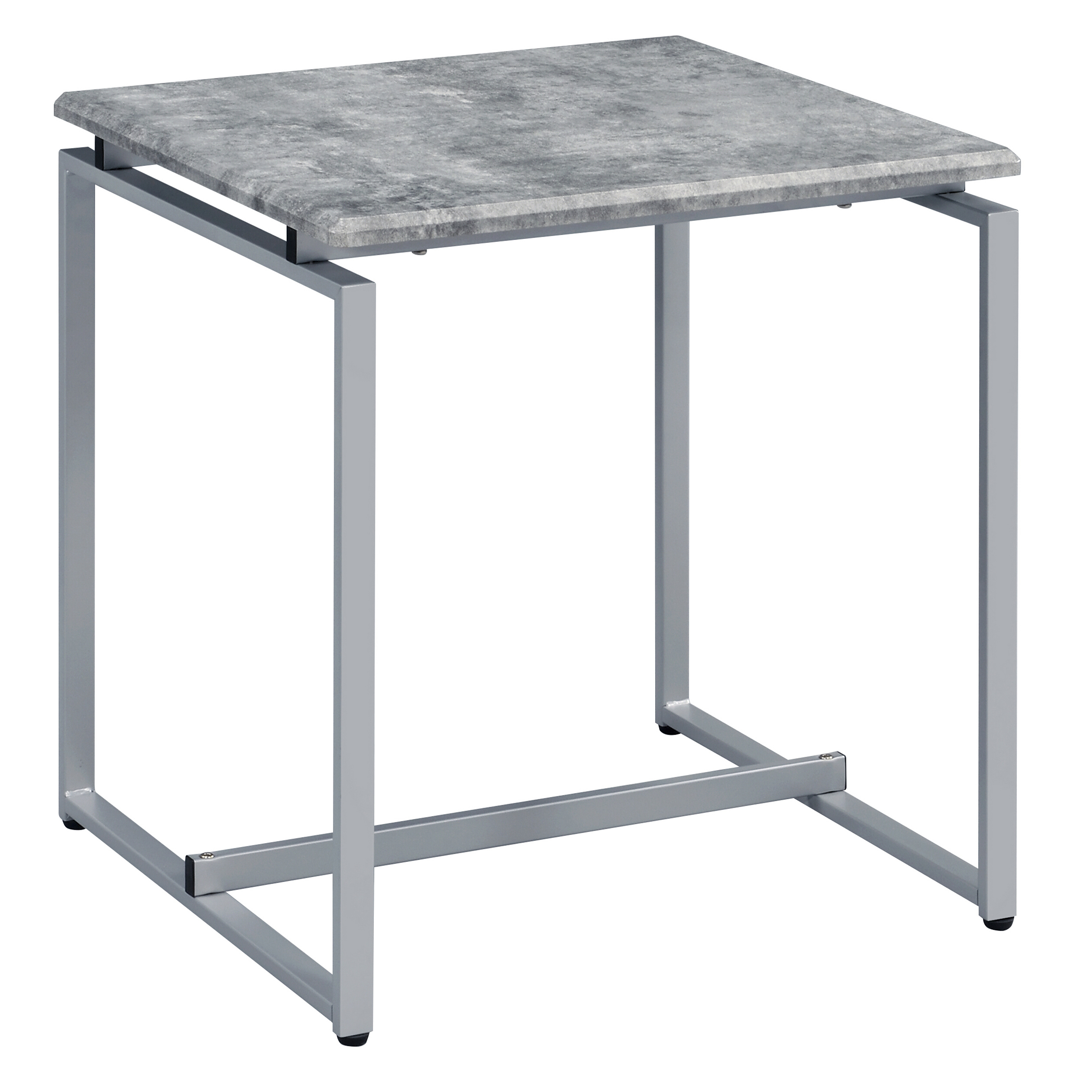 Grey and Silver Occasional Set with Trestle Base