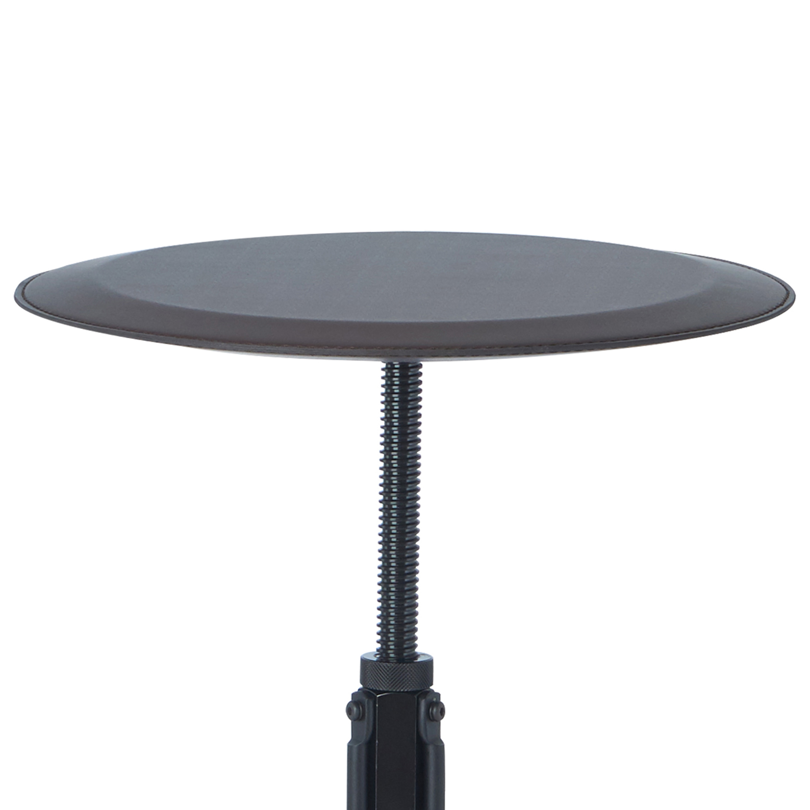 Espresso and Sandy Black End Table with Adjustable Height Top