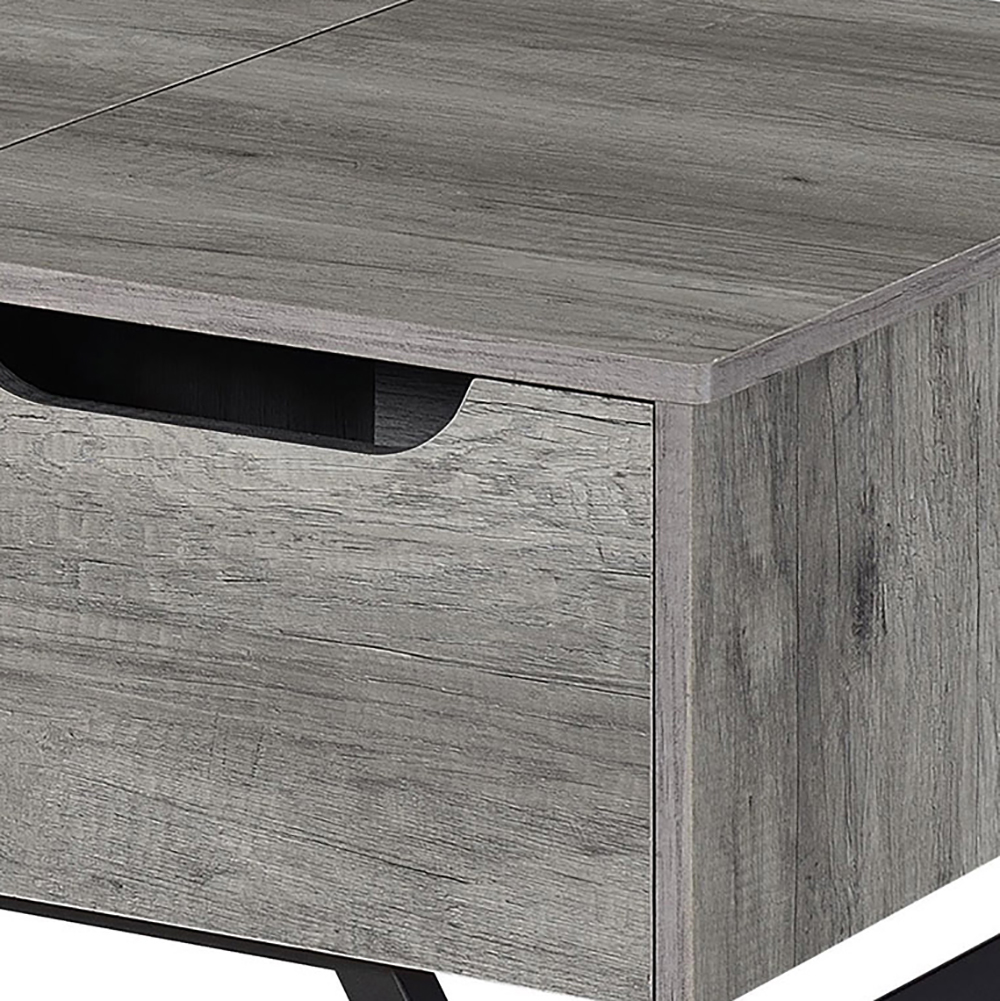 Grey Oak Coffee Table with Lift Top