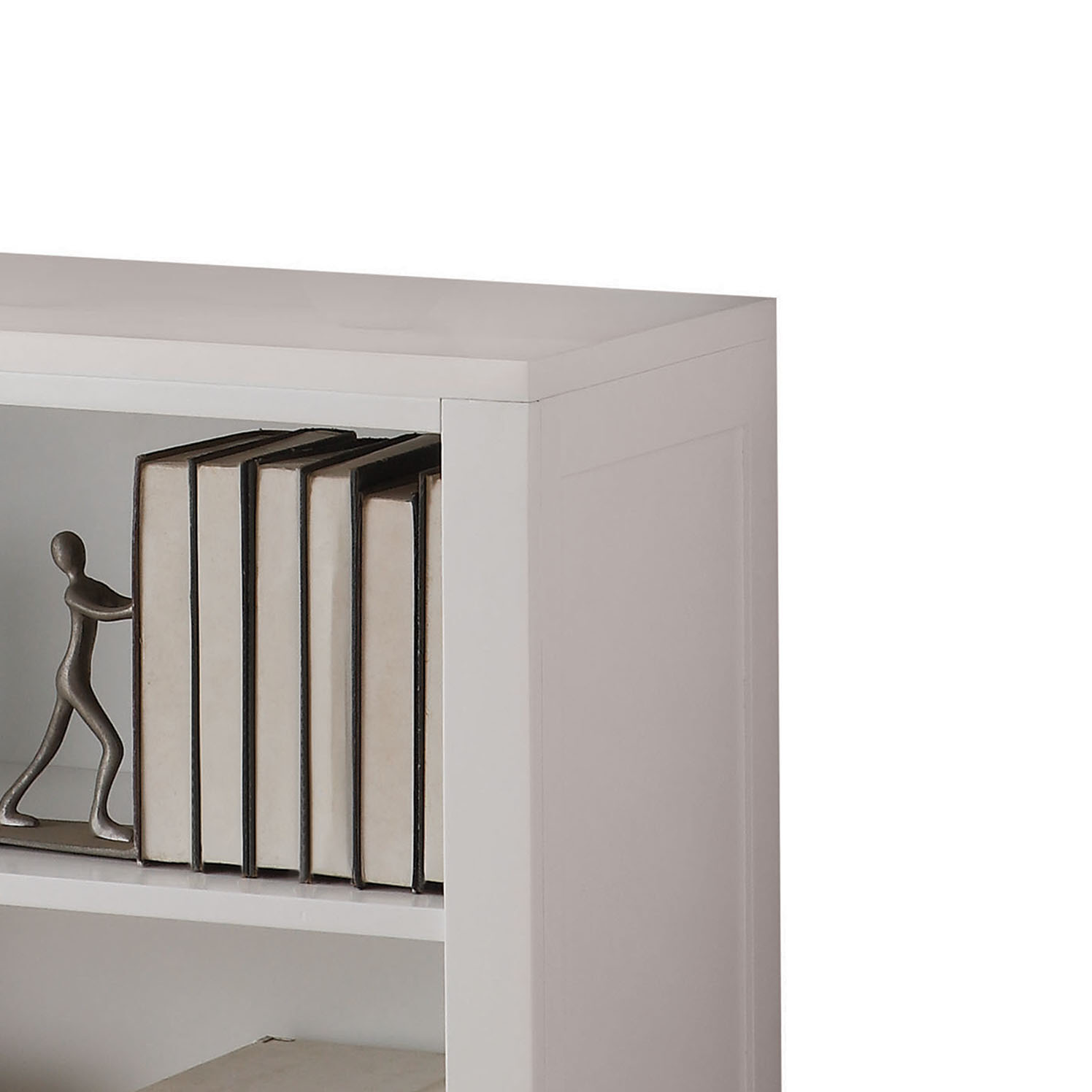 White 2-Shelf Bookcase