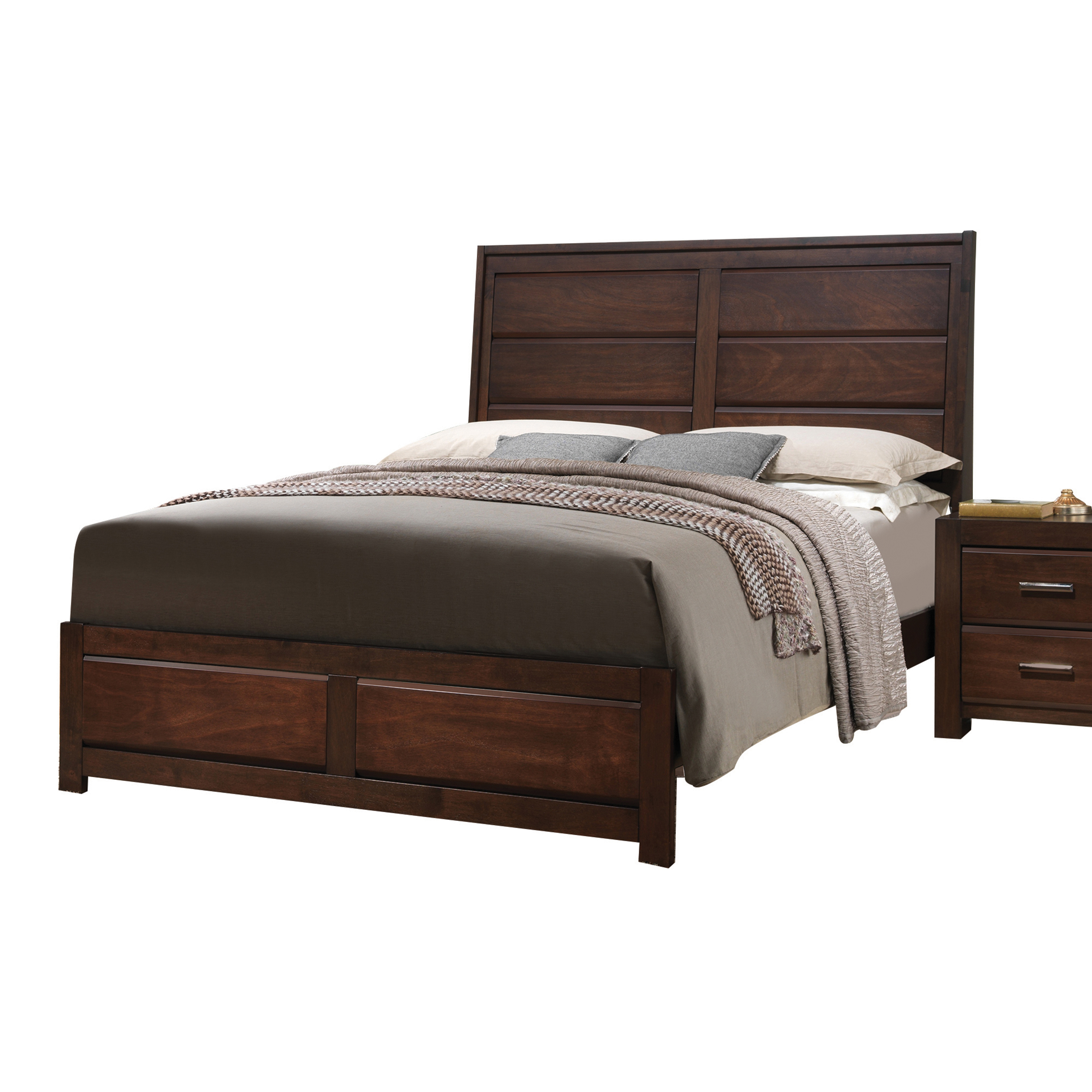 Walnut Queen Bed