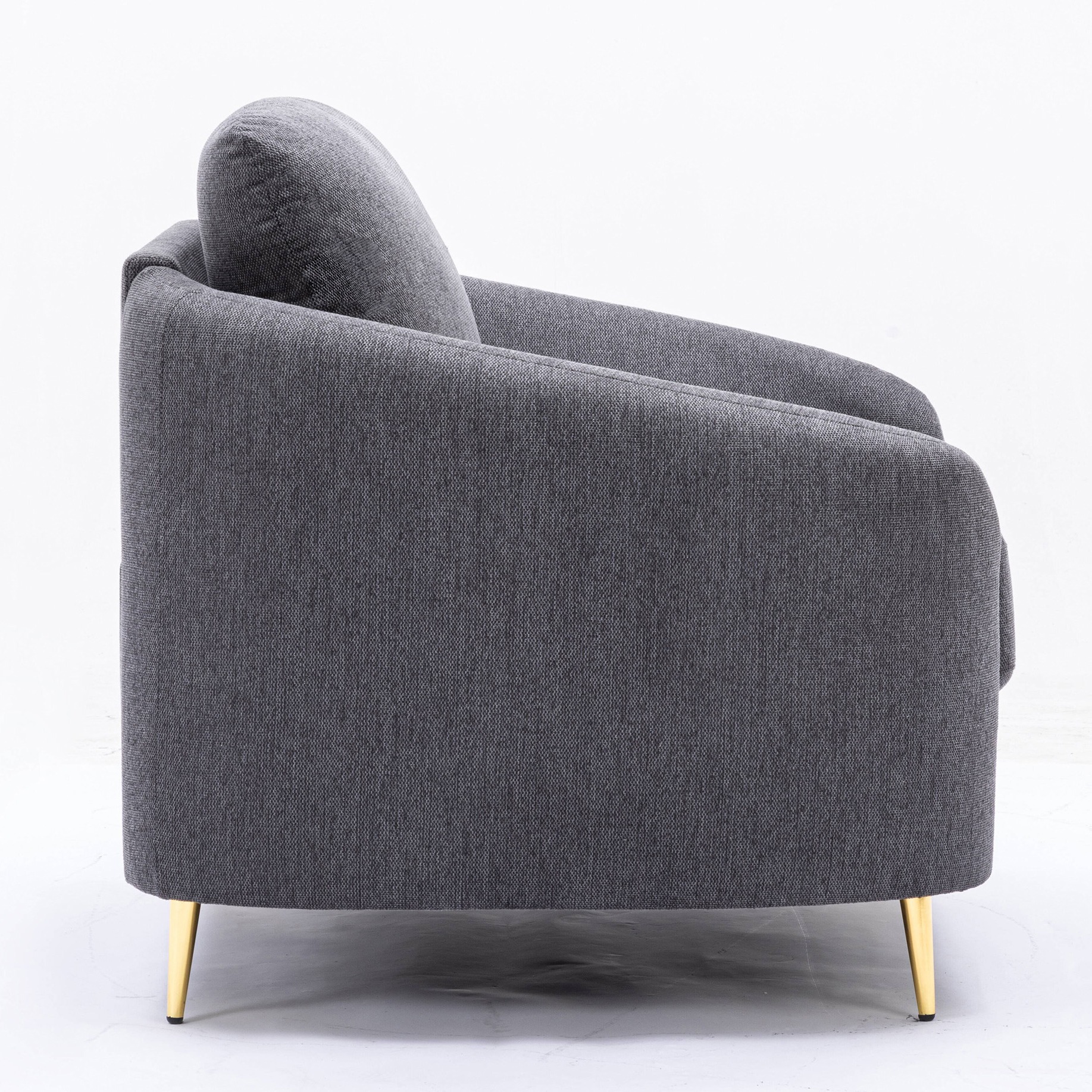 Grey Loose Back Accent Chair