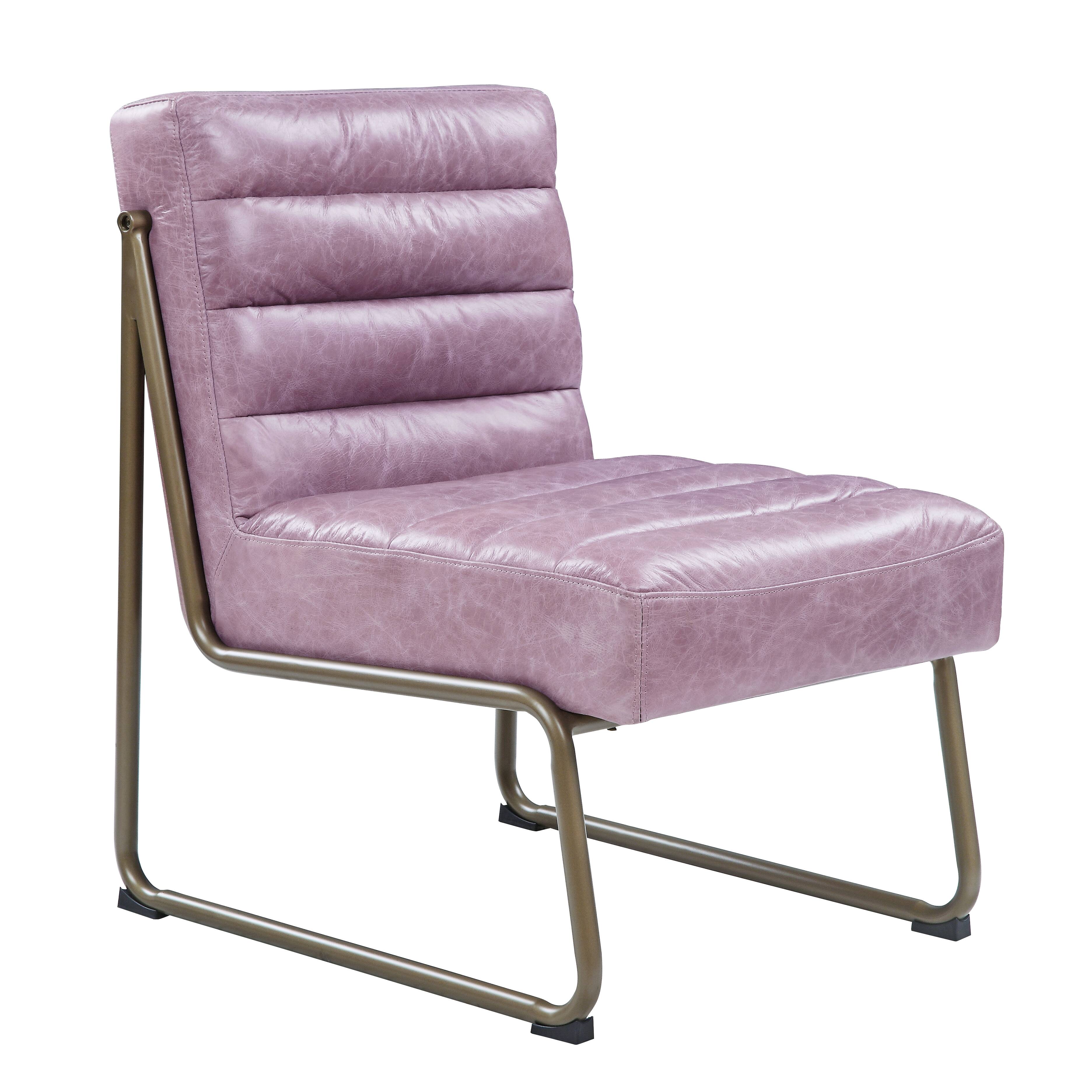 Wisteria Accent Chair with Metal with Sled Base