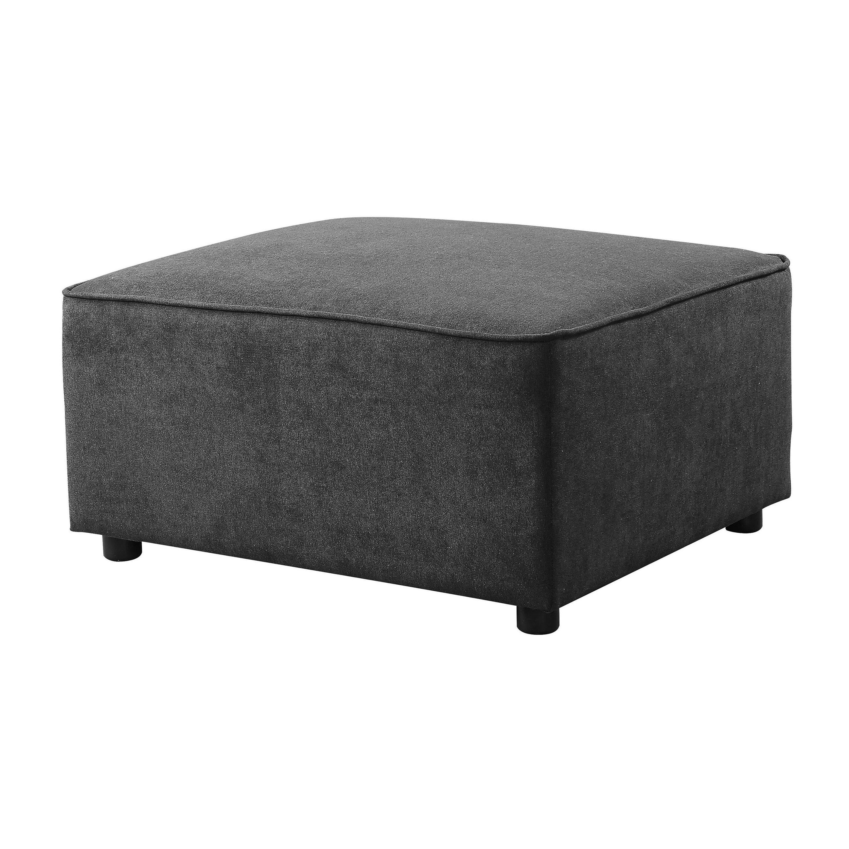 Grey Ottoman with Tight Seat