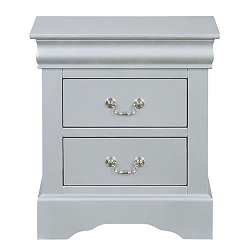 Platinum 2-drawer Nightstand