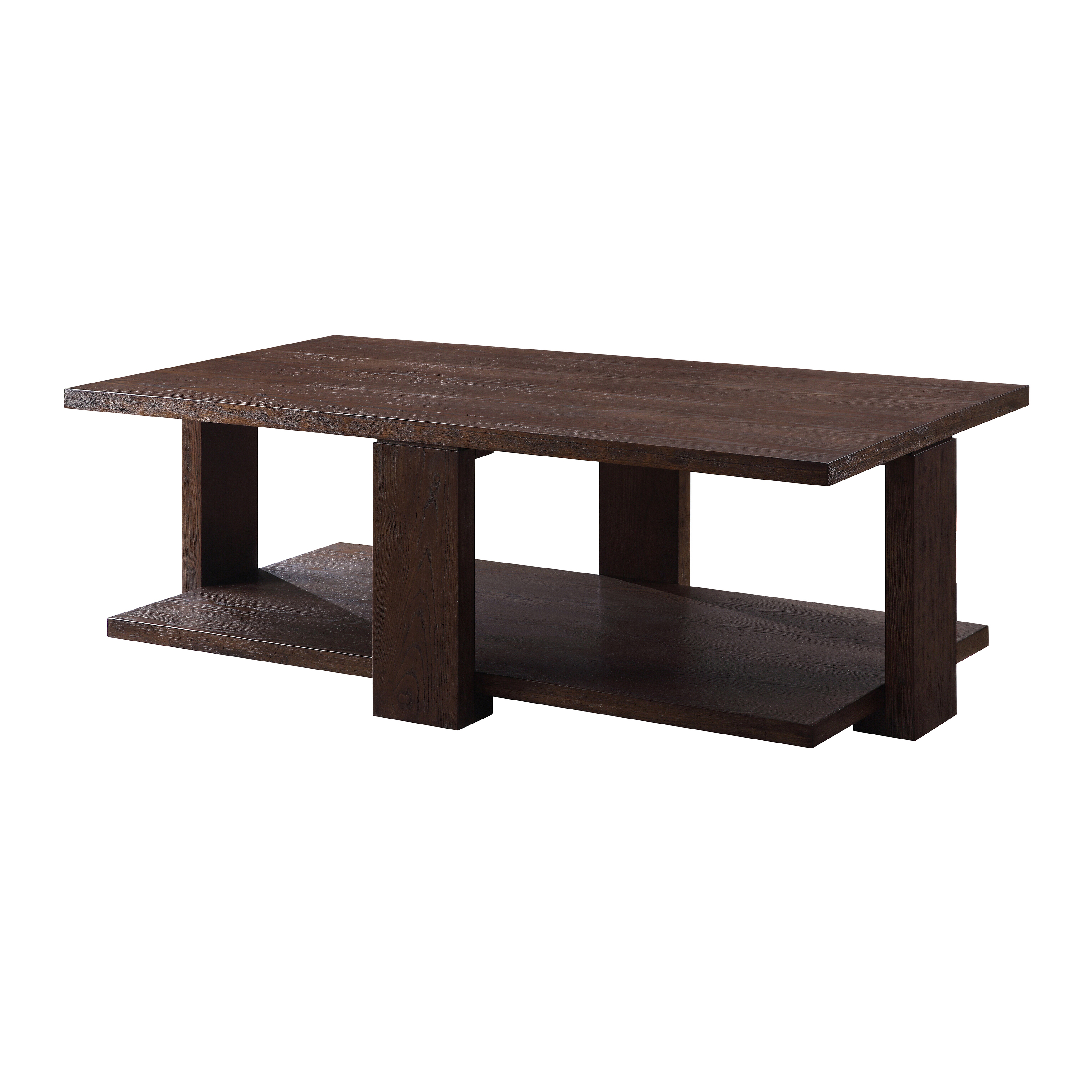 Walnut Coffee Table with Straight Leg