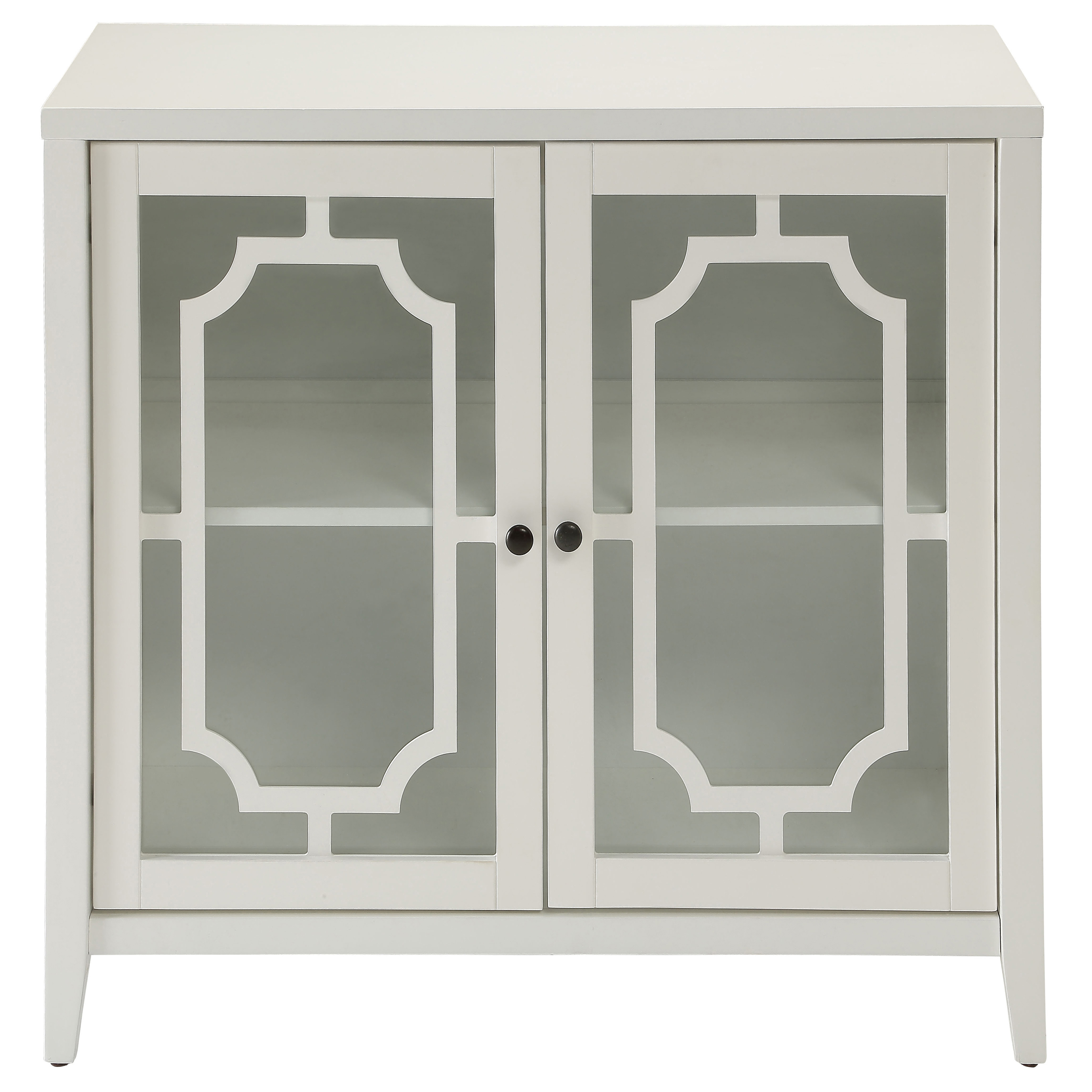 White Console Table with 2 Doors