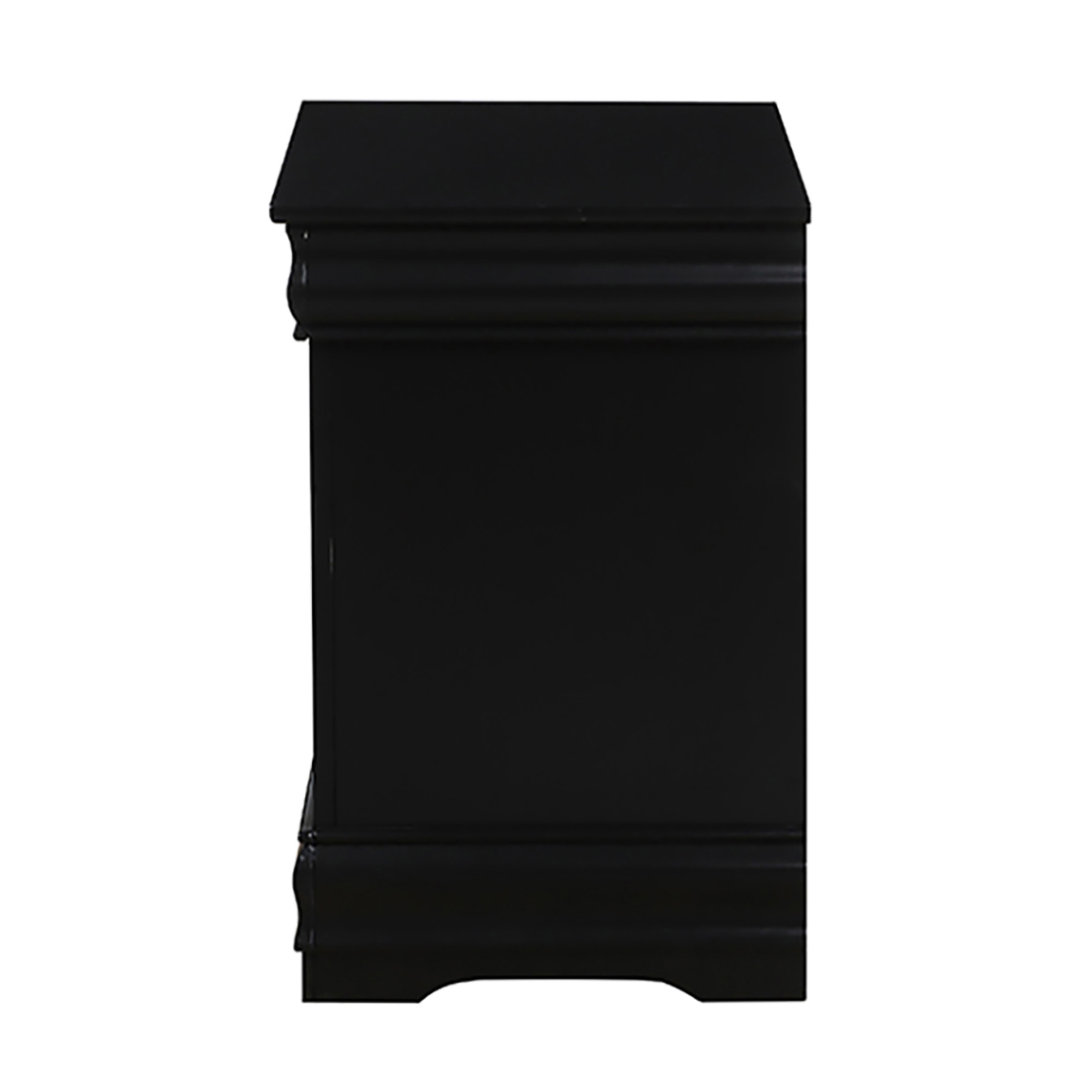 Black 2-drawer Nightstand